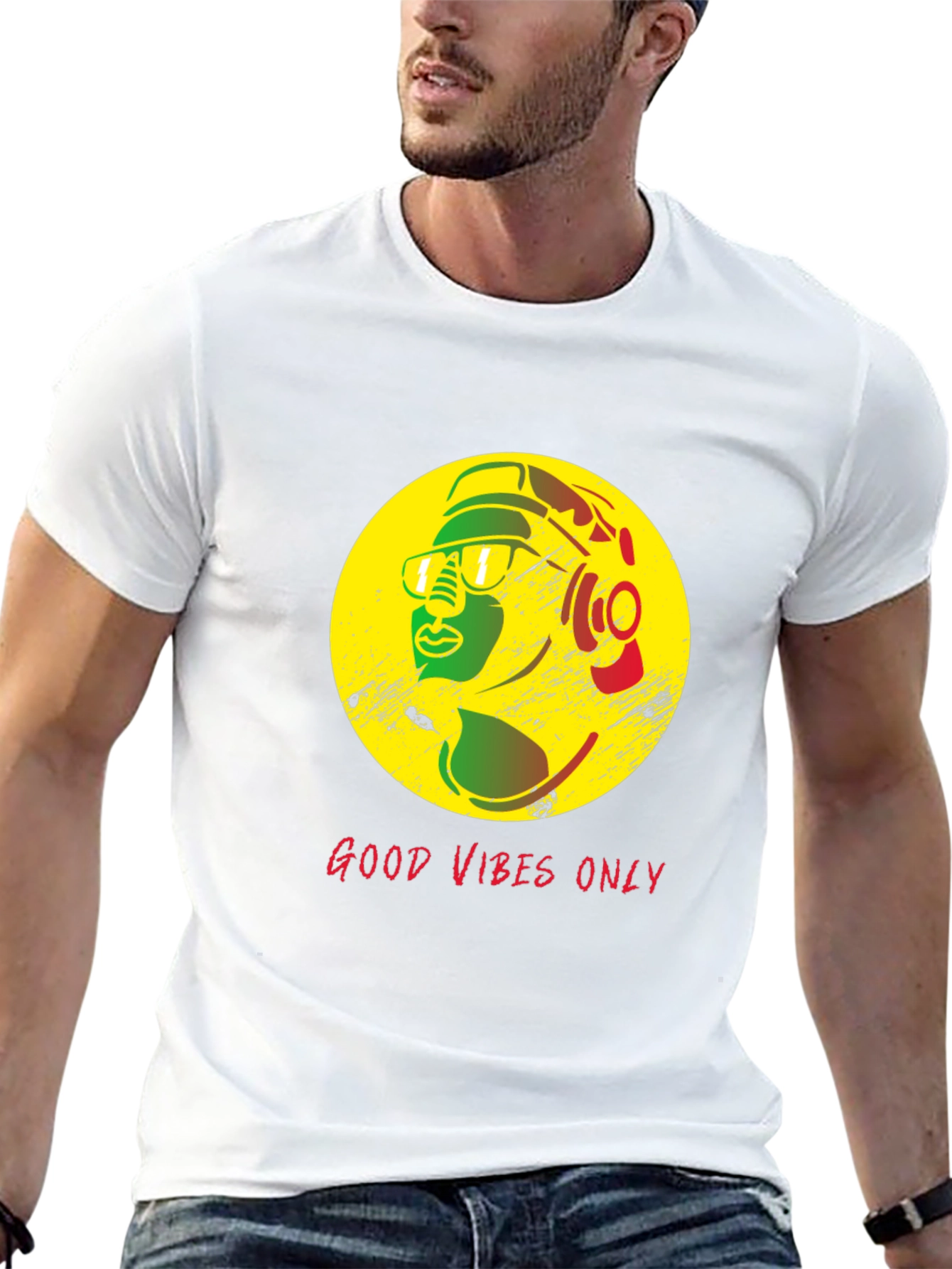 Good Vibes Only Rasta T-Shirt - Stylish Reggae Design