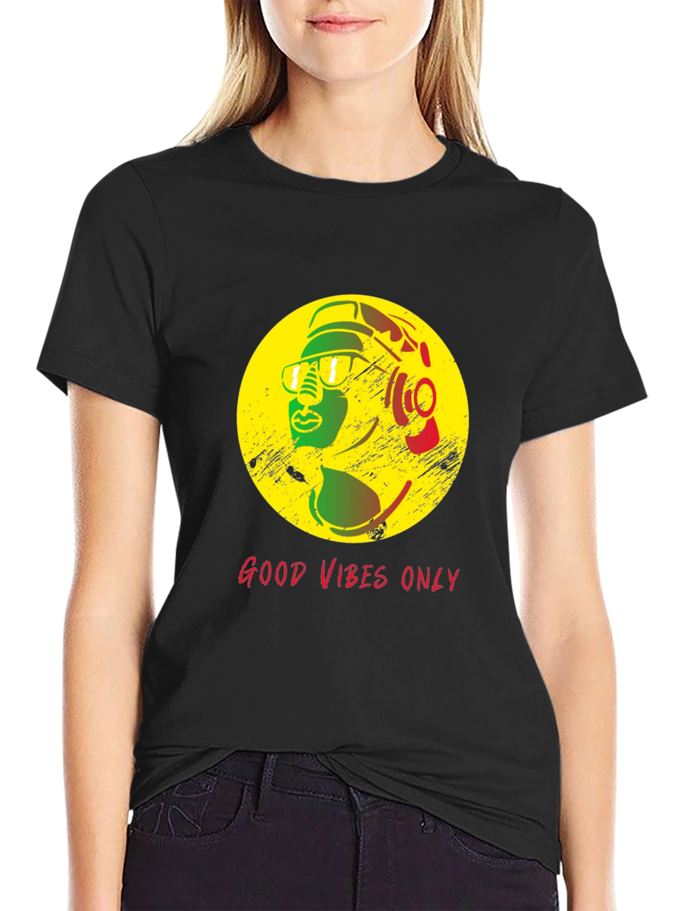 Good Vibes Only Rasta T-Shirt - Stylish Reggae Design