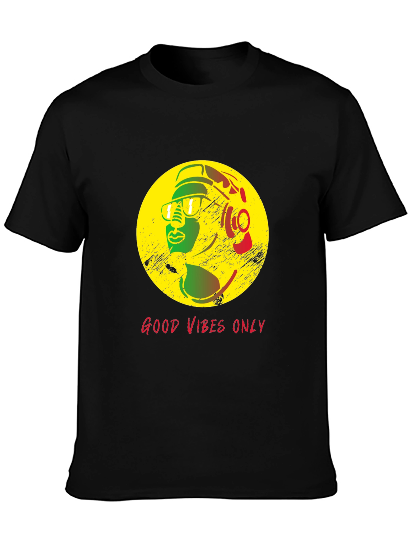 Good Vibes Only Rasta T-Shirt - Stylish Reggae Design