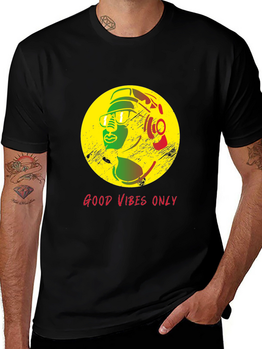 Good Vibes Only Rasta T-Shirt - Stylish Reggae Design