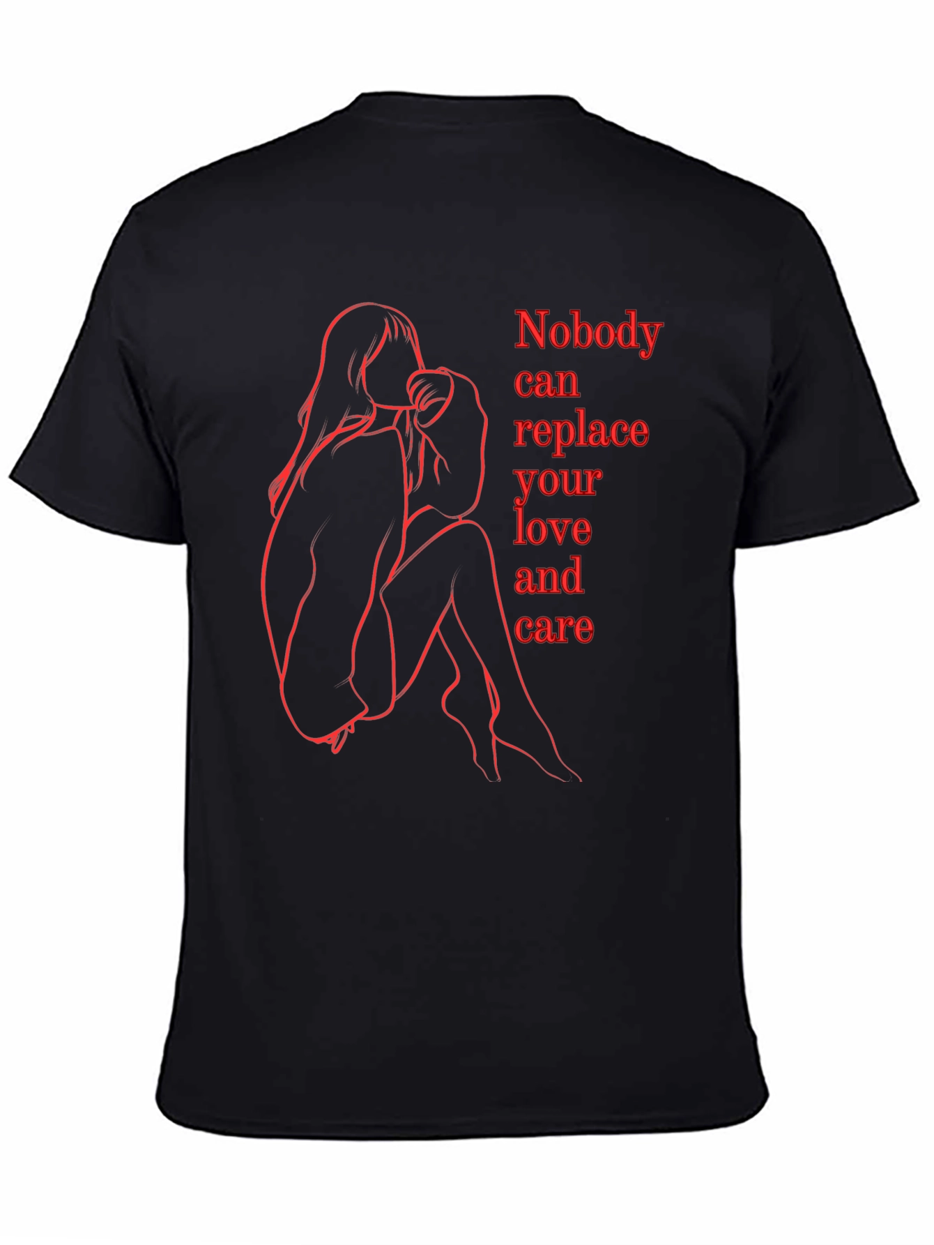 Emotional Line Art Graphic Tee