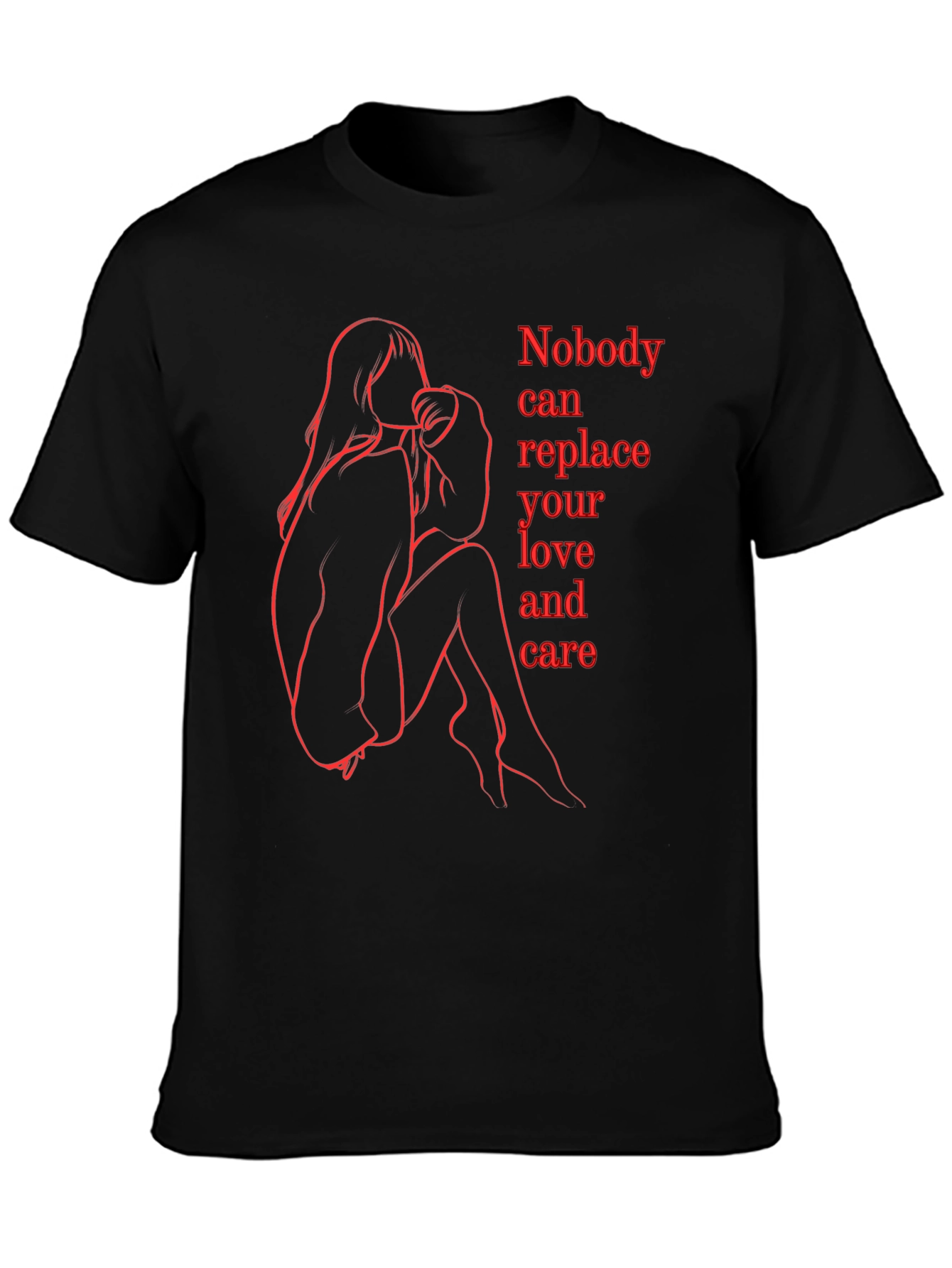 Emotional Line Art Graphic Tee