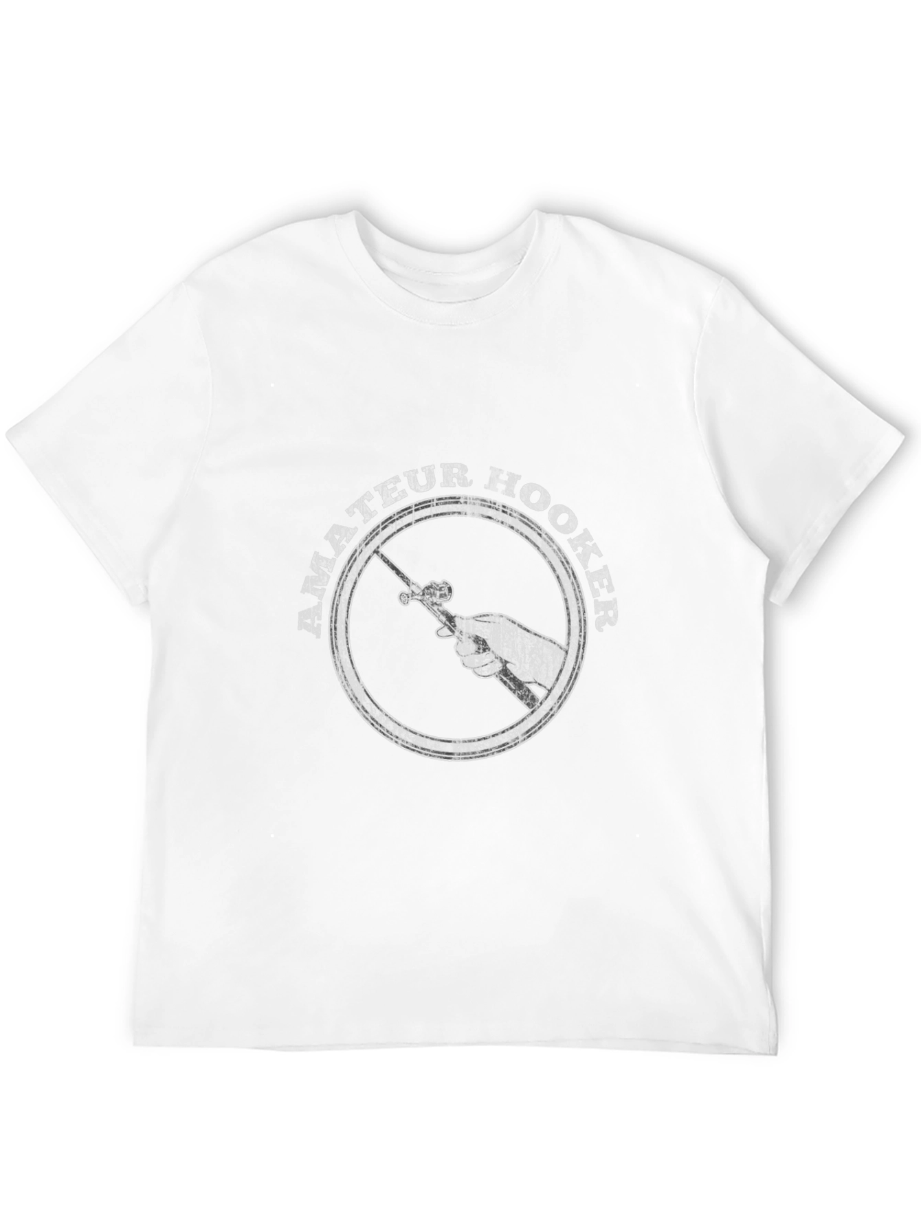 Amateur Hooker Fishing T-Shirt - Black