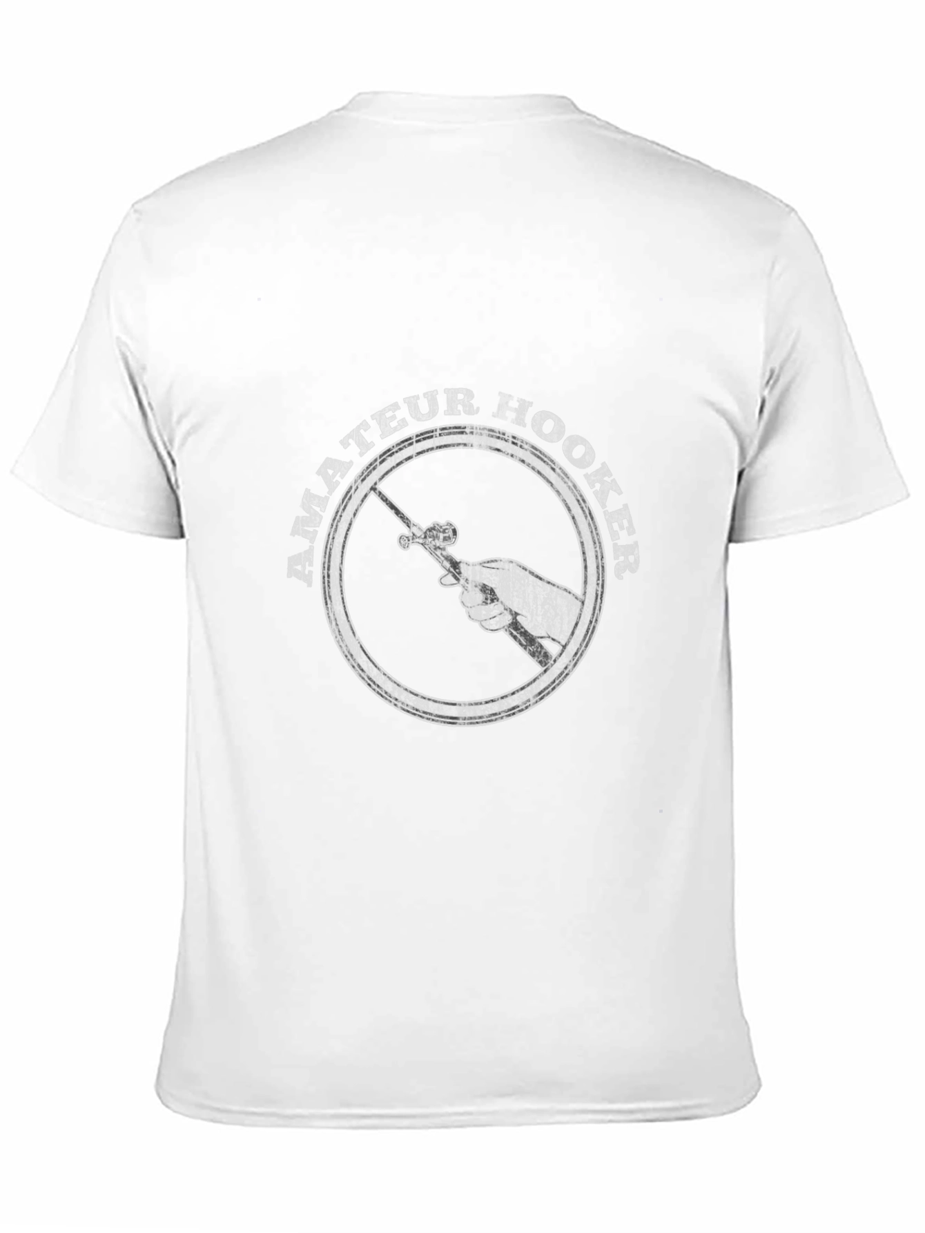 Amateur Hooker Fishing T-Shirt - Black