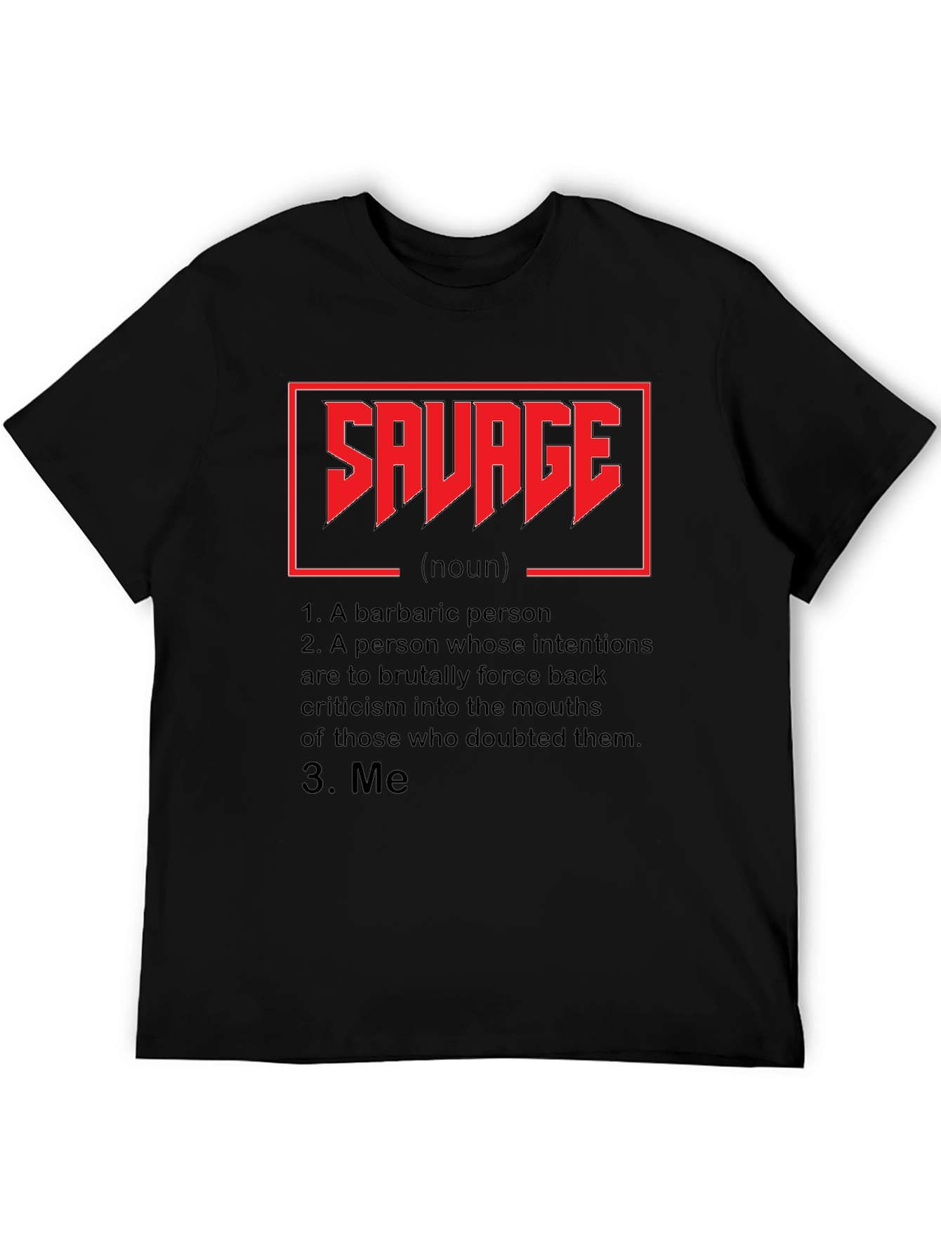 Savage Definition Graphic Tee - Black