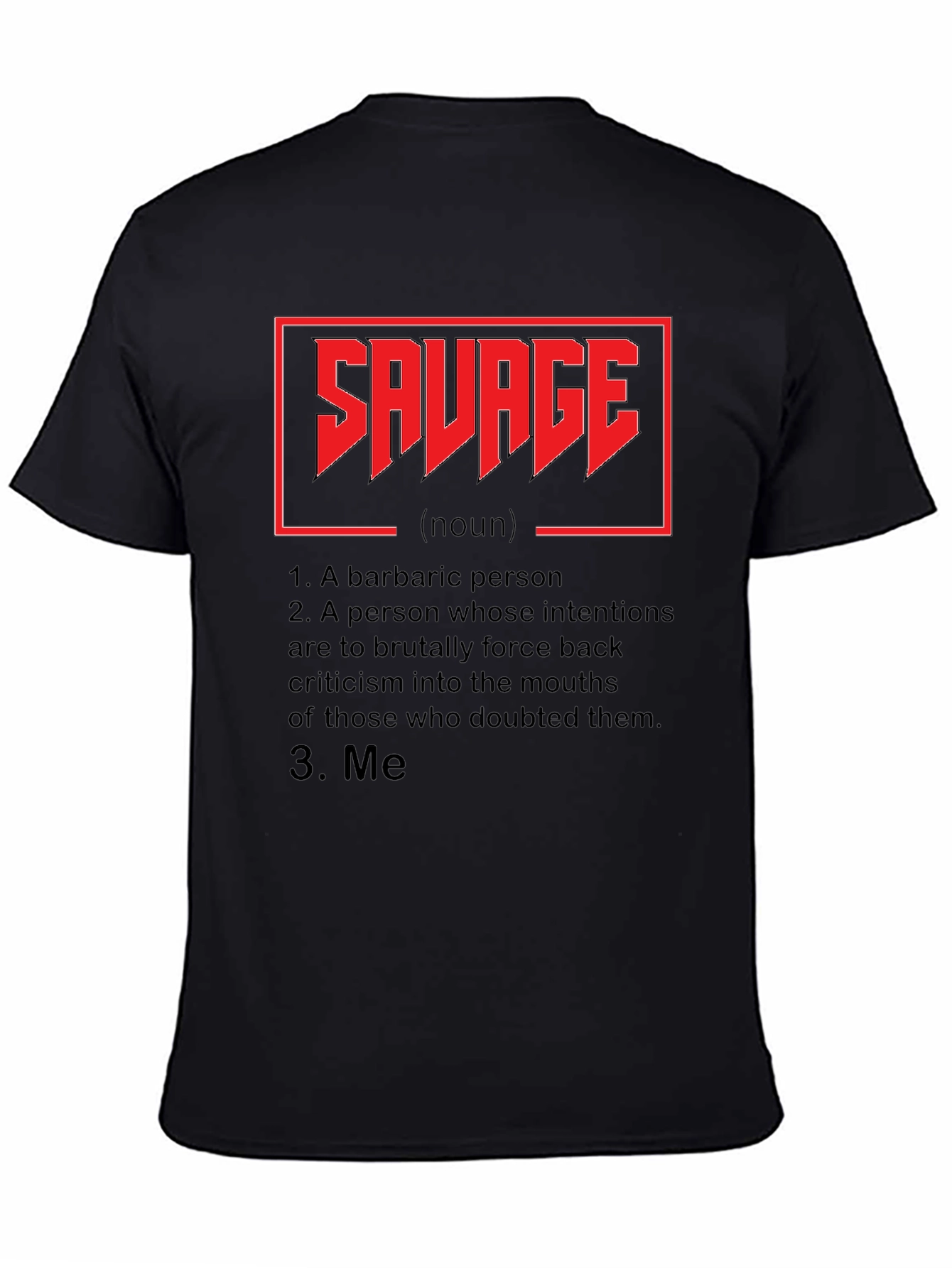 Savage Definition Graphic Tee - Black