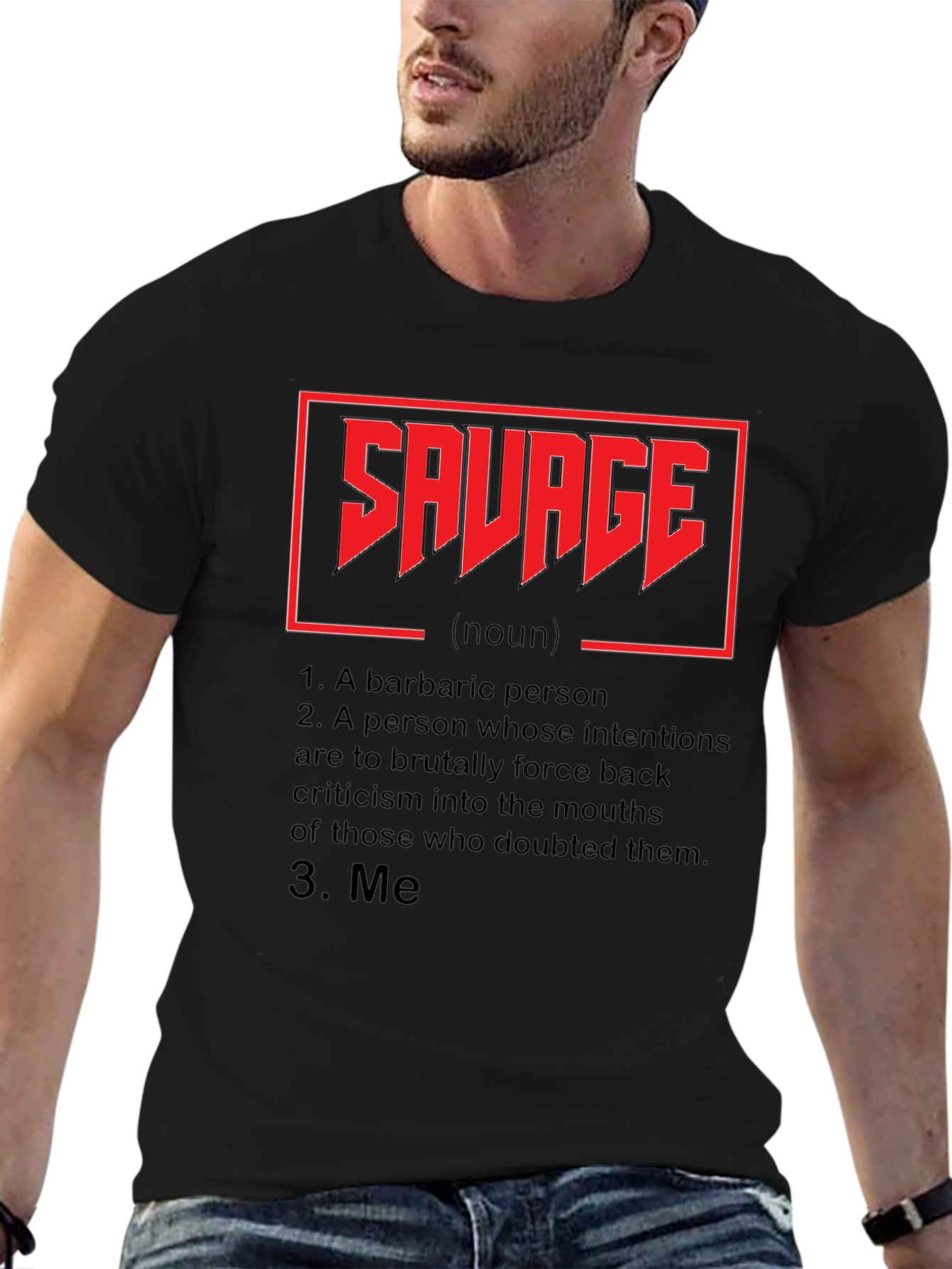 Savage Definition Graphic Tee - Black