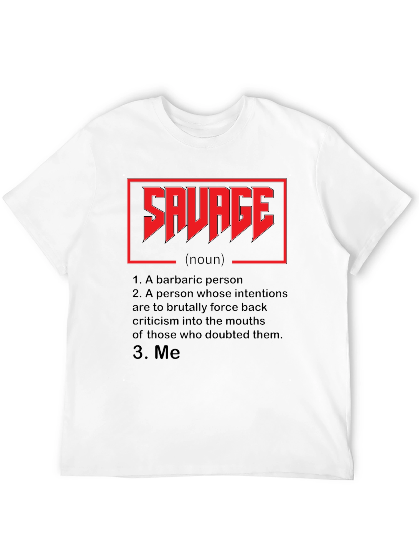 Savage Definition Graphic Tee - Black
