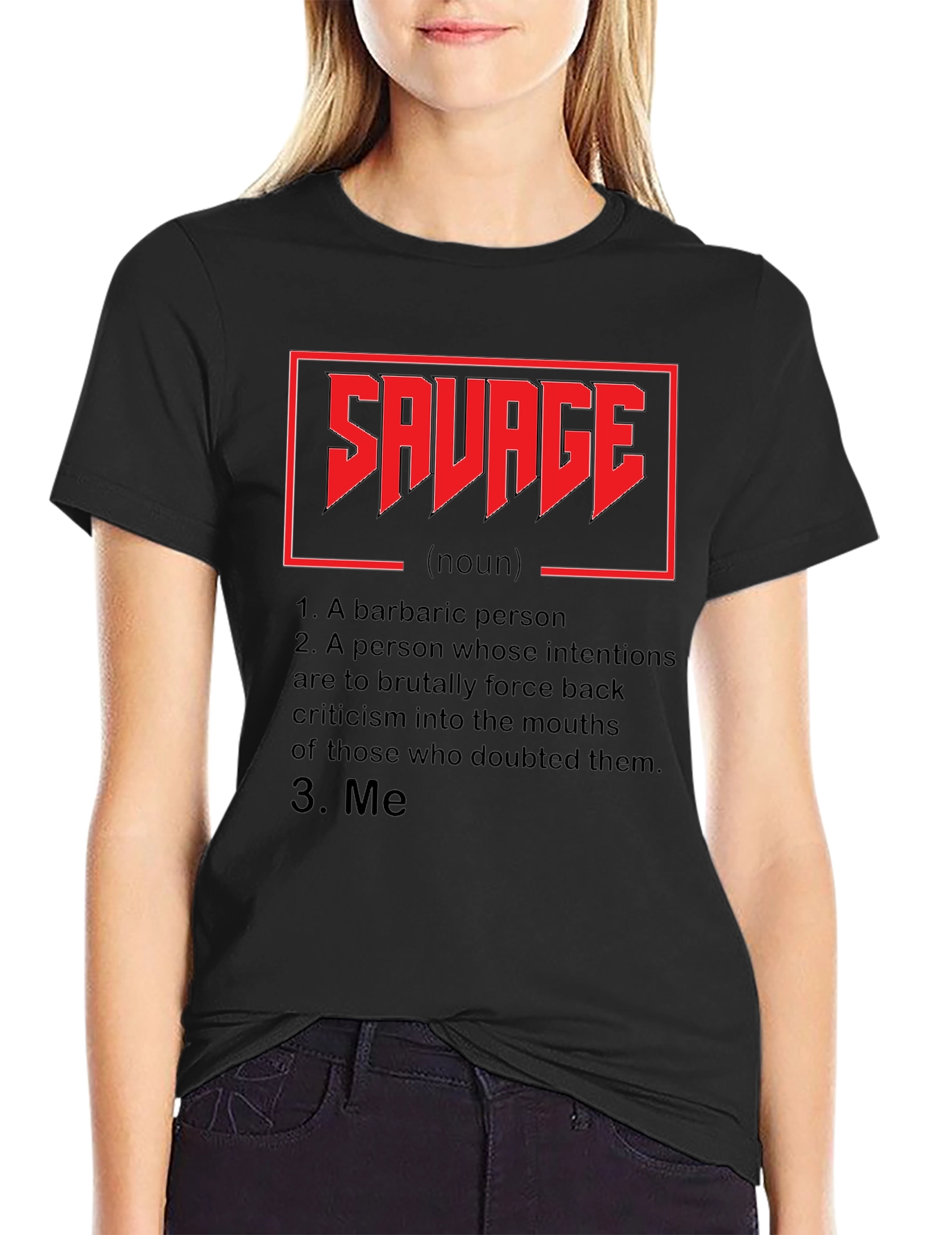 Savage Definition Graphic Tee - Black
