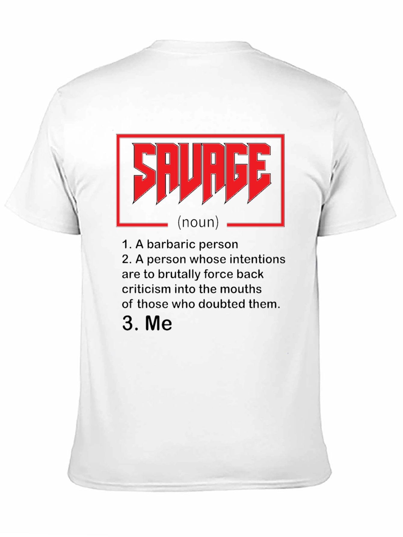Savage Definition Graphic Tee - Black