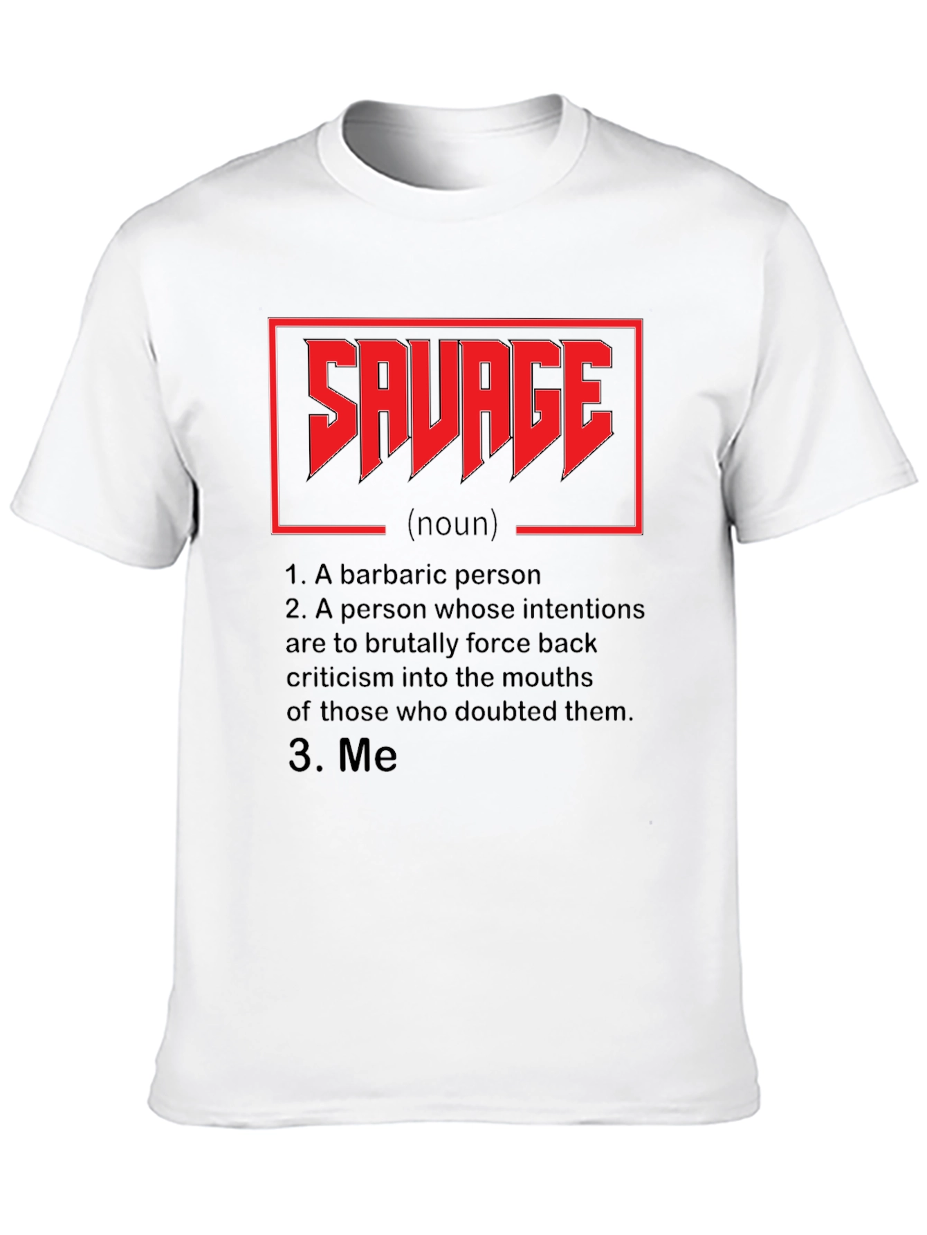Savage Definition Graphic Tee - Black