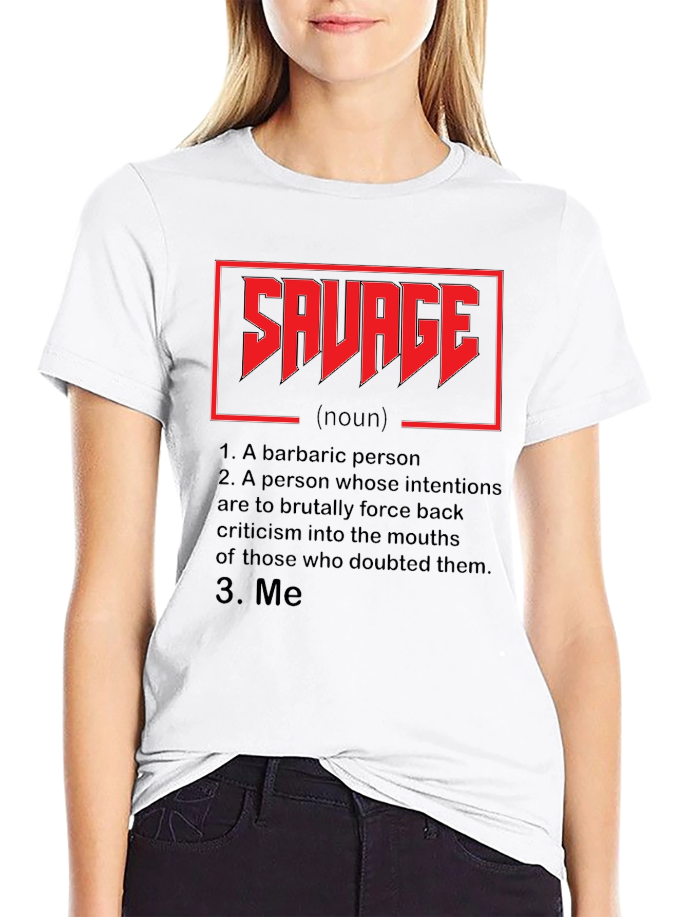 Savage Definition Graphic Tee - Black