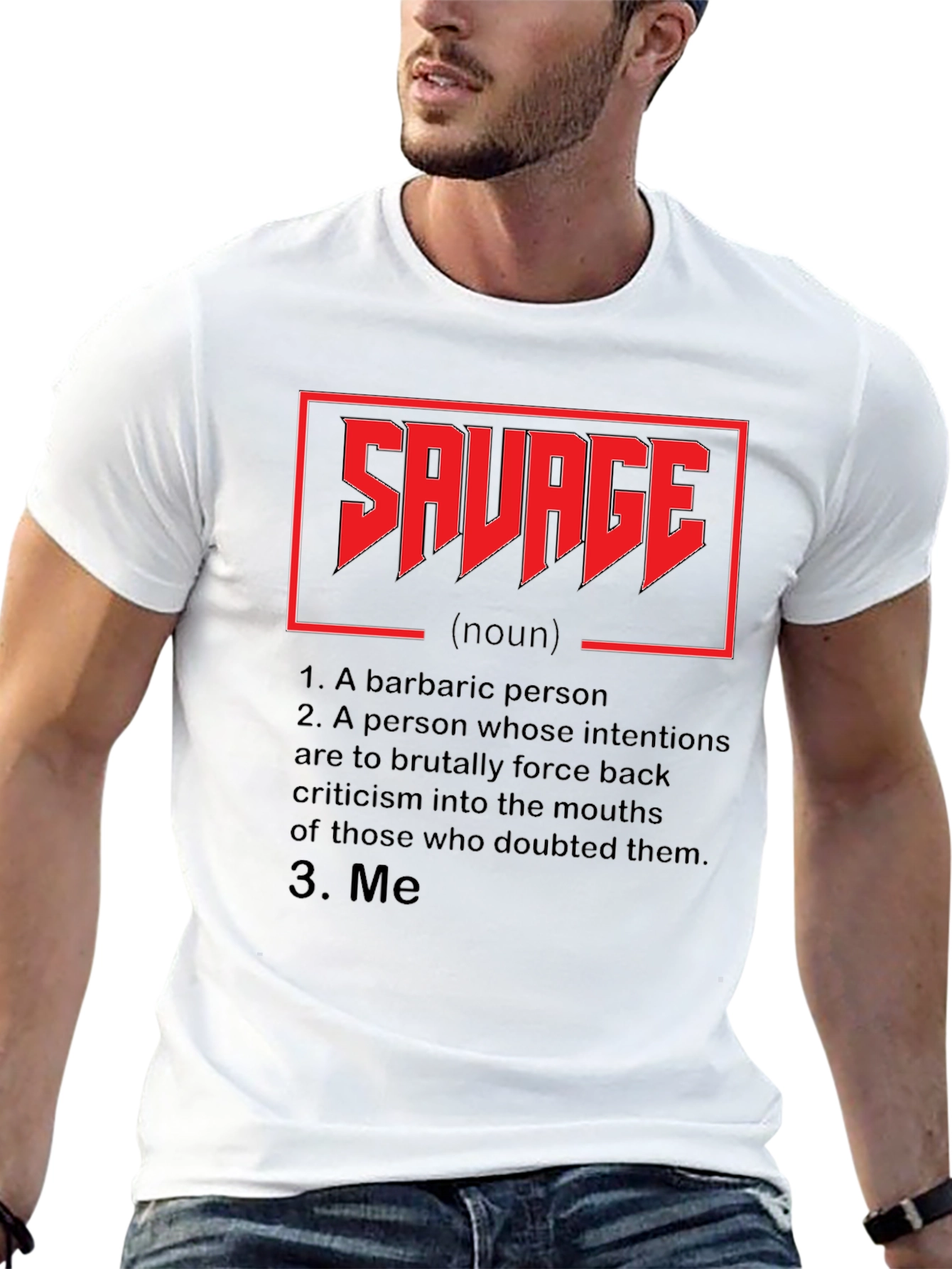 Savage Definition Graphic Tee - Black