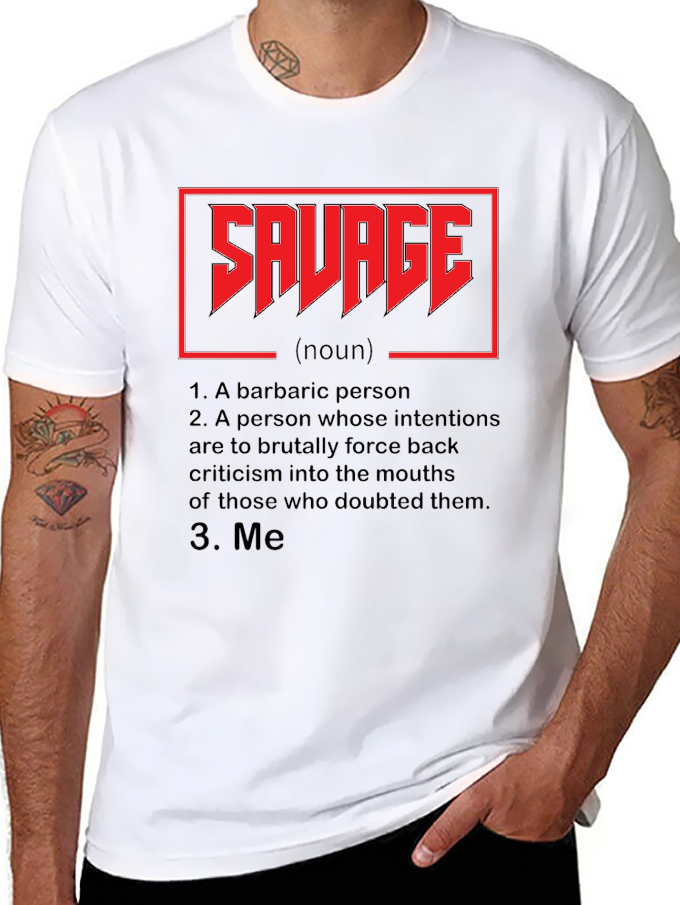 Savage Definition Graphic Tee - Black
