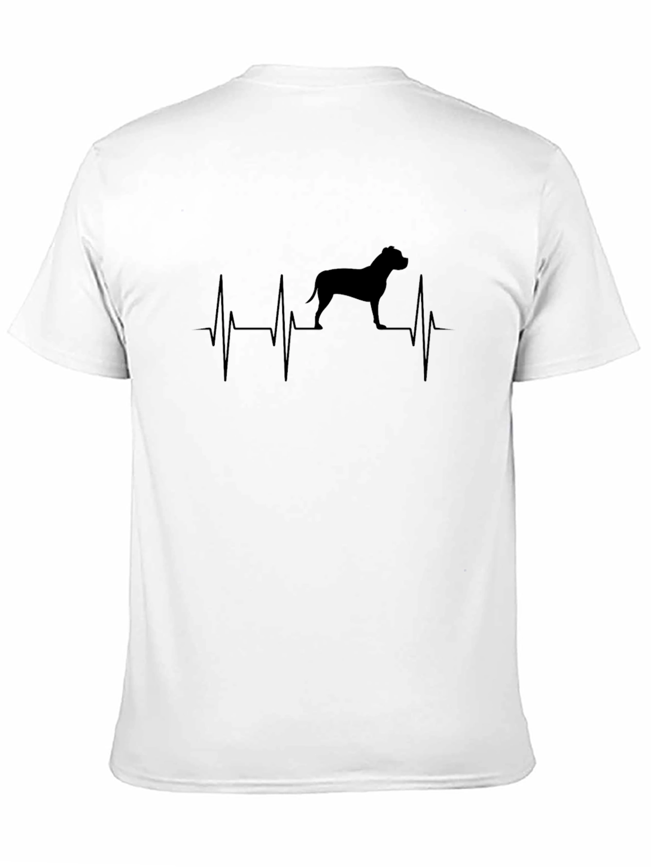 Dog Heartbeat T-Shirt - Black