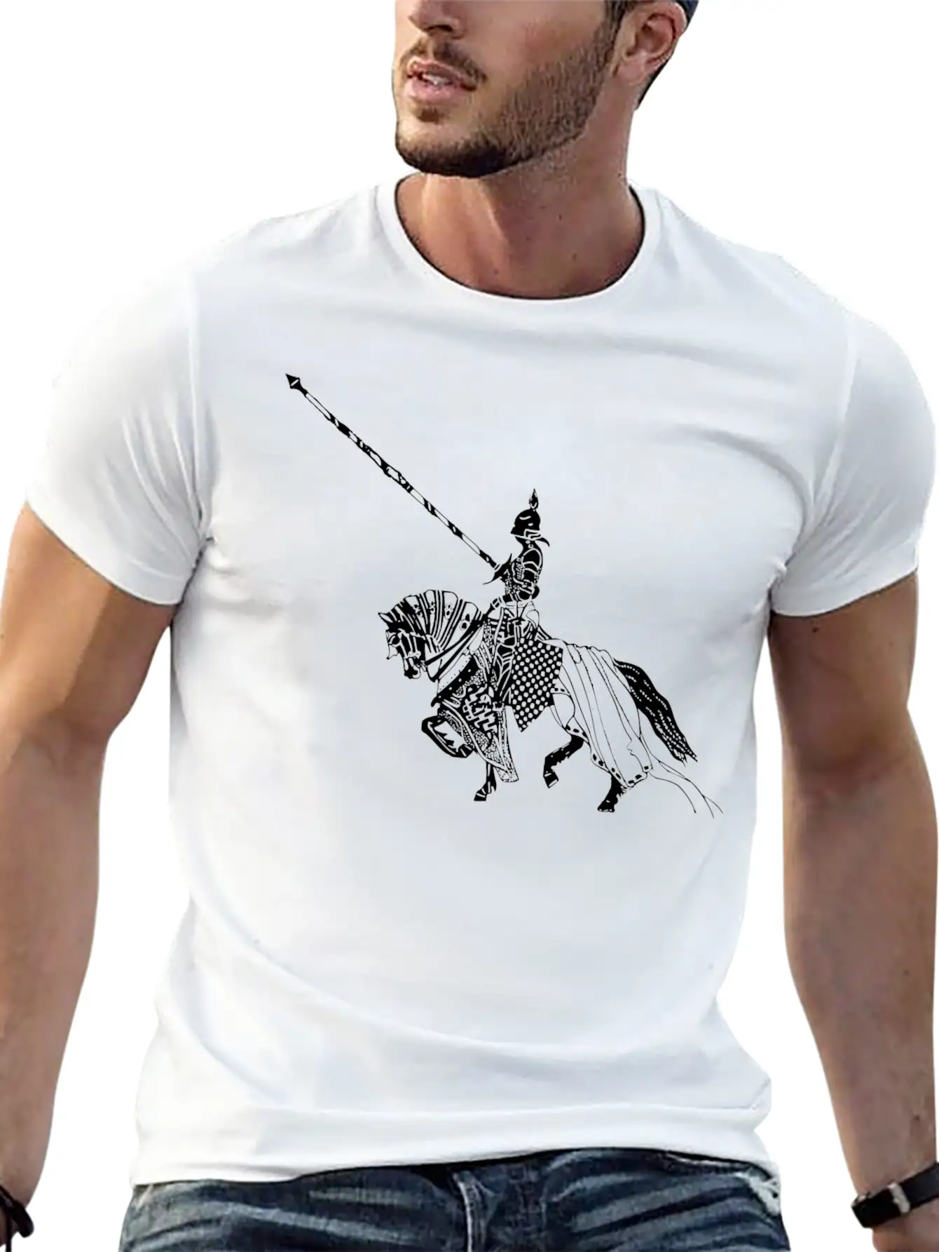 Knight Ritter Sword Schwert Armor33 Unisex Casual T-Shirt – Clean Design For Daily Comfort