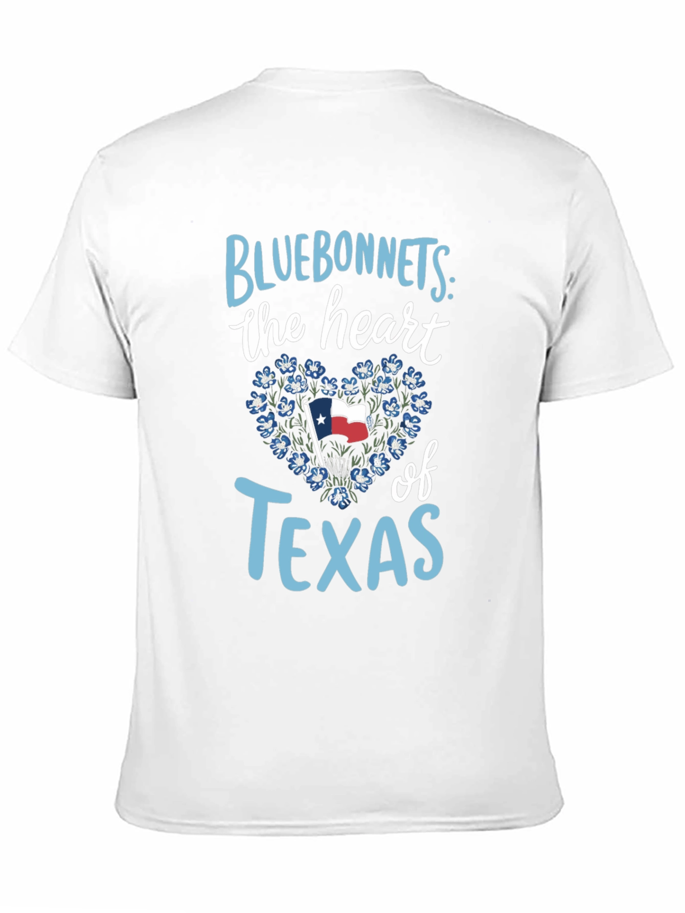 Texas Pride T-Shirt: Bluebonnets Heart of Texas