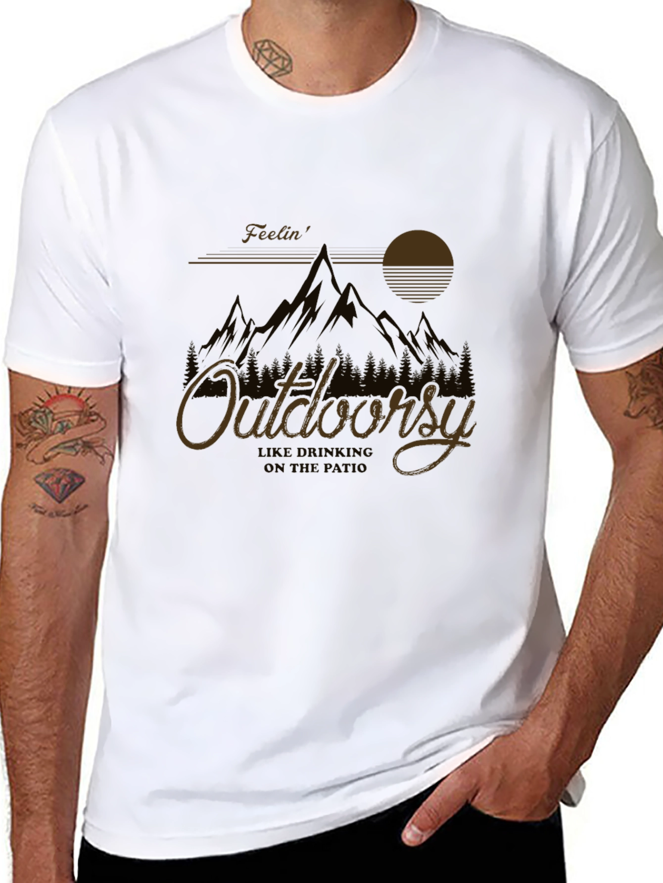 Outdoorsy Graphic T-Shirt - Nature Inspired Tee