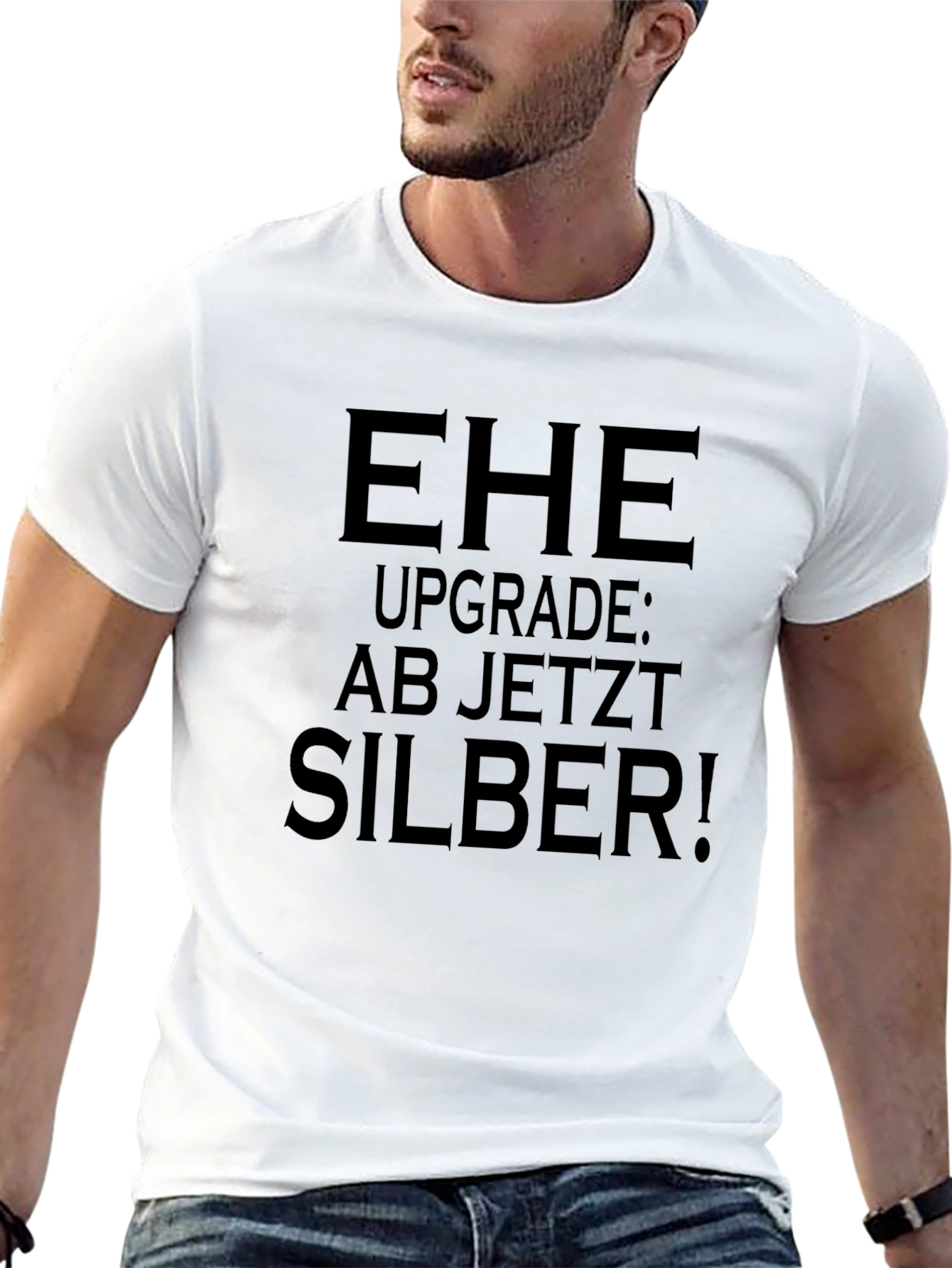 EHE Upgrade Silber! Novelty Graphic T-Shirt