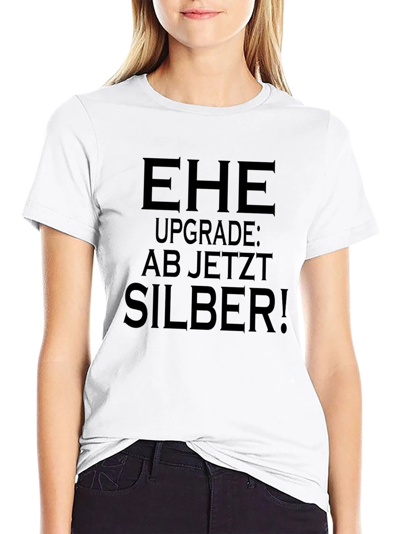 EHE Upgrade Silber! Novelty Graphic T-Shirt