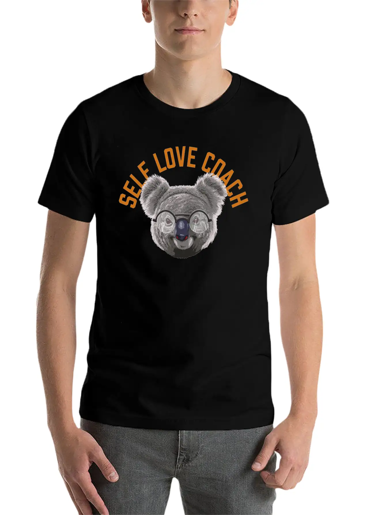 Koalified Self Love Coach Self Confidence Funny Unisex Casual T-Shirt – Clean Design For Daily Comfort