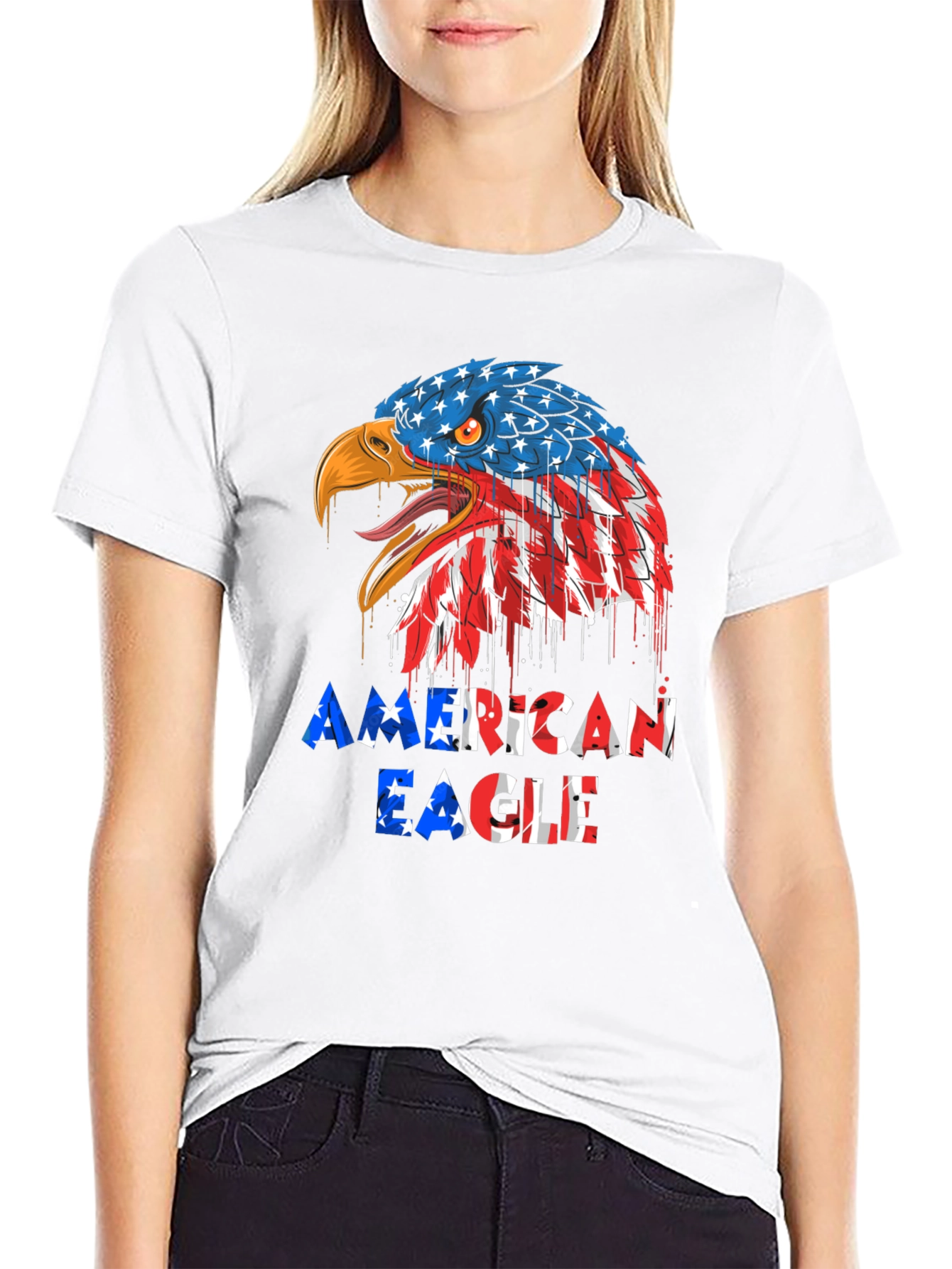 American Eagle Graphic Tee - Patriotic Design