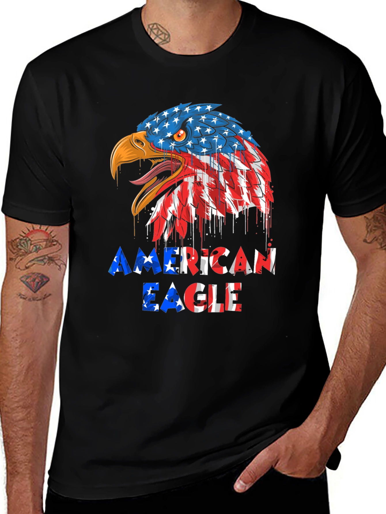 American Eagle Graphic Tee - Patriotic Design