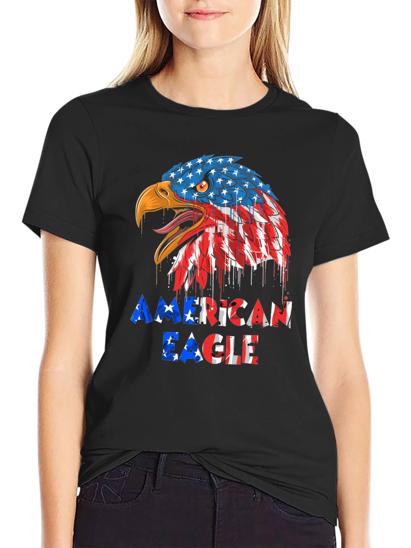 American Eagle Graphic Tee - Patriotic Design