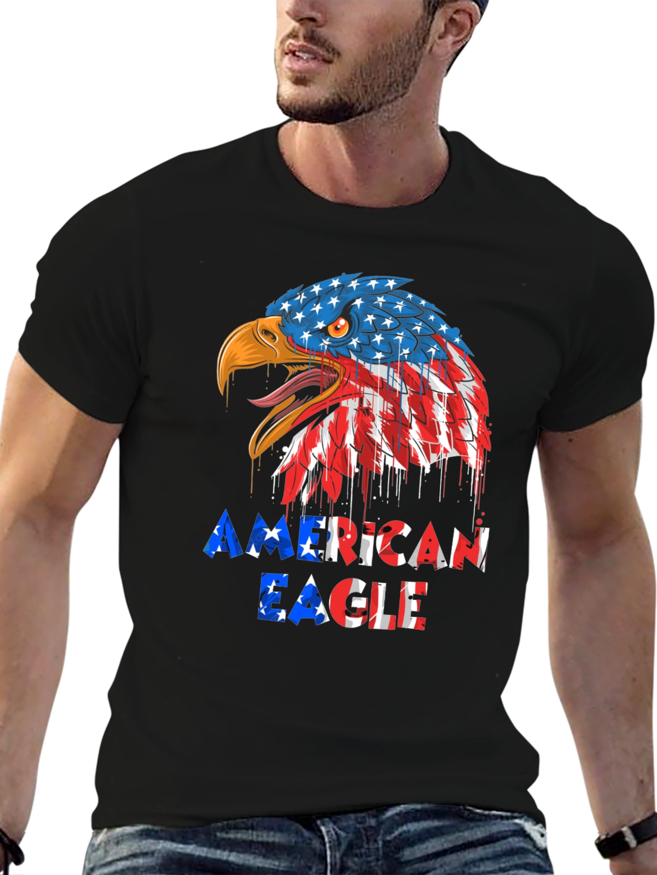 American Eagle Graphic Tee - Patriotic Design