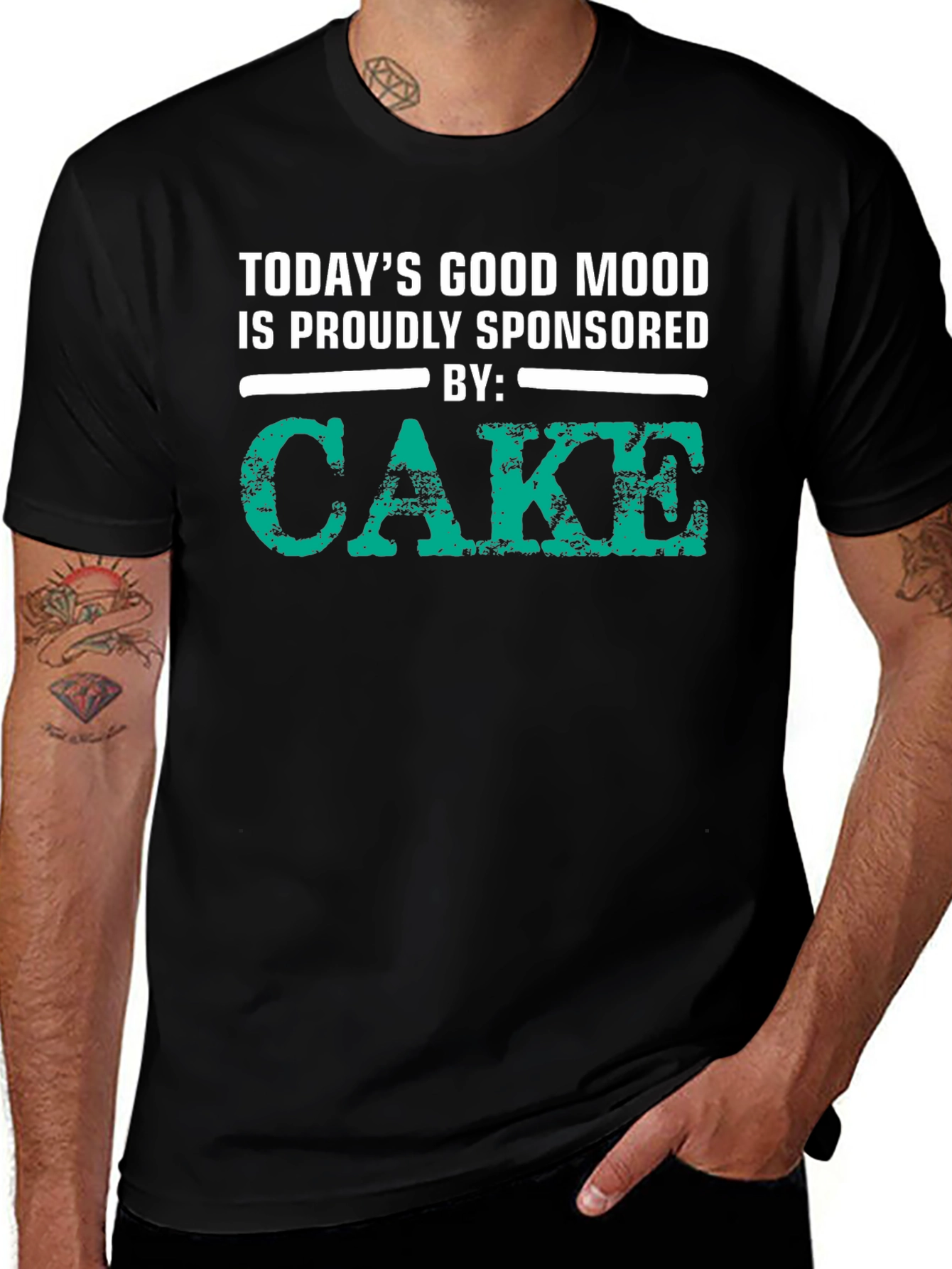 Cake Sponsored Good Mood Graphic Tee