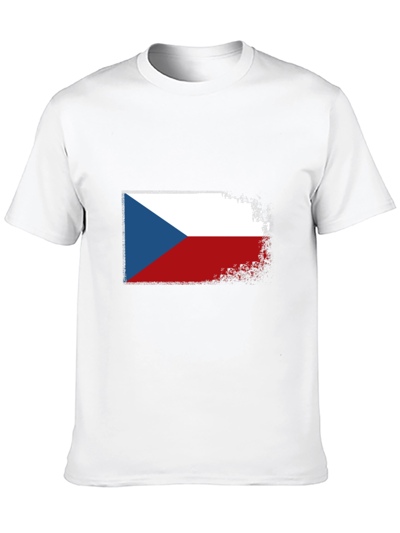 Czech Republic Flag T-Shirt - Distressed Design