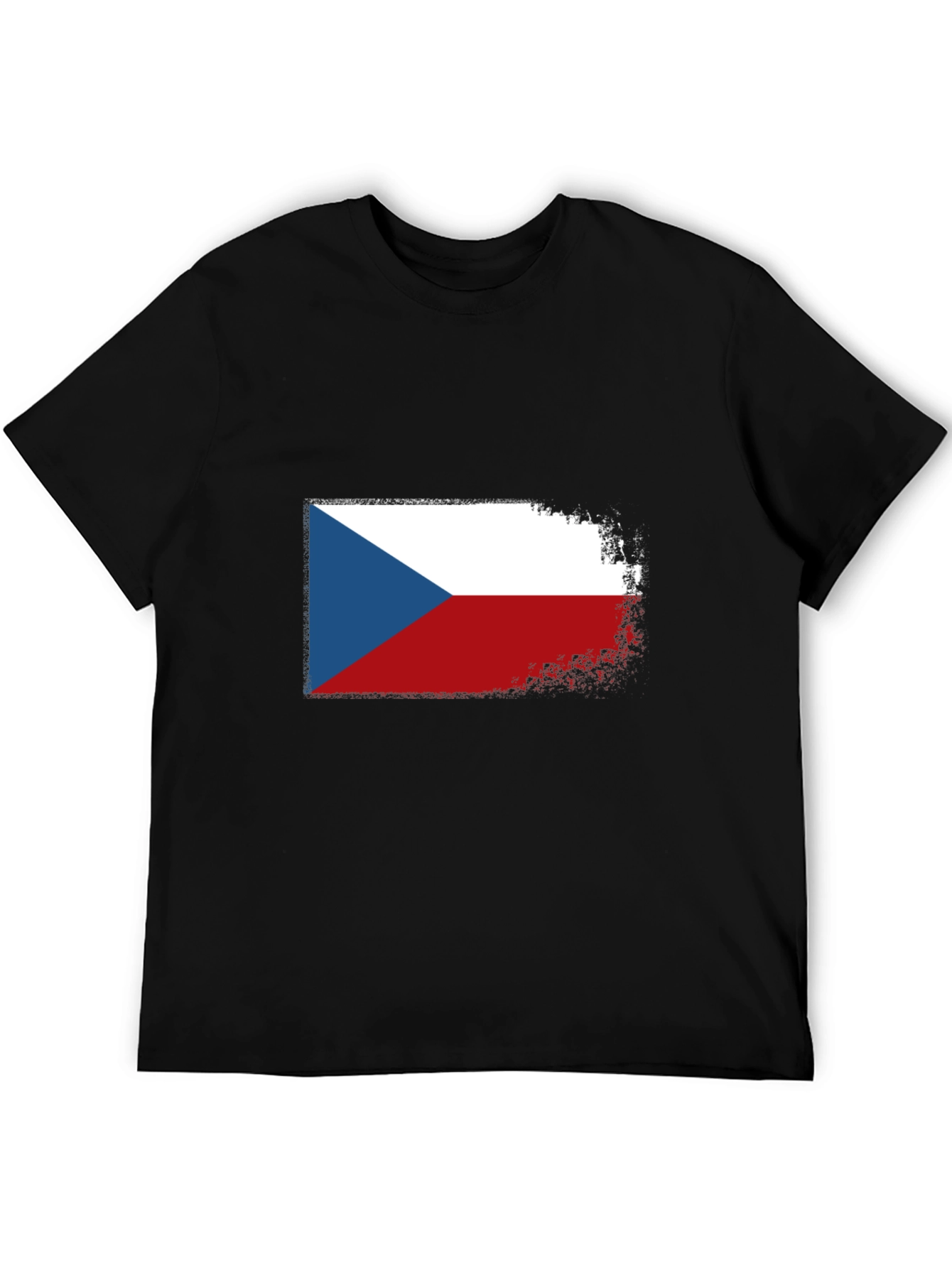Czech Republic Flag T-Shirt - Distressed Design