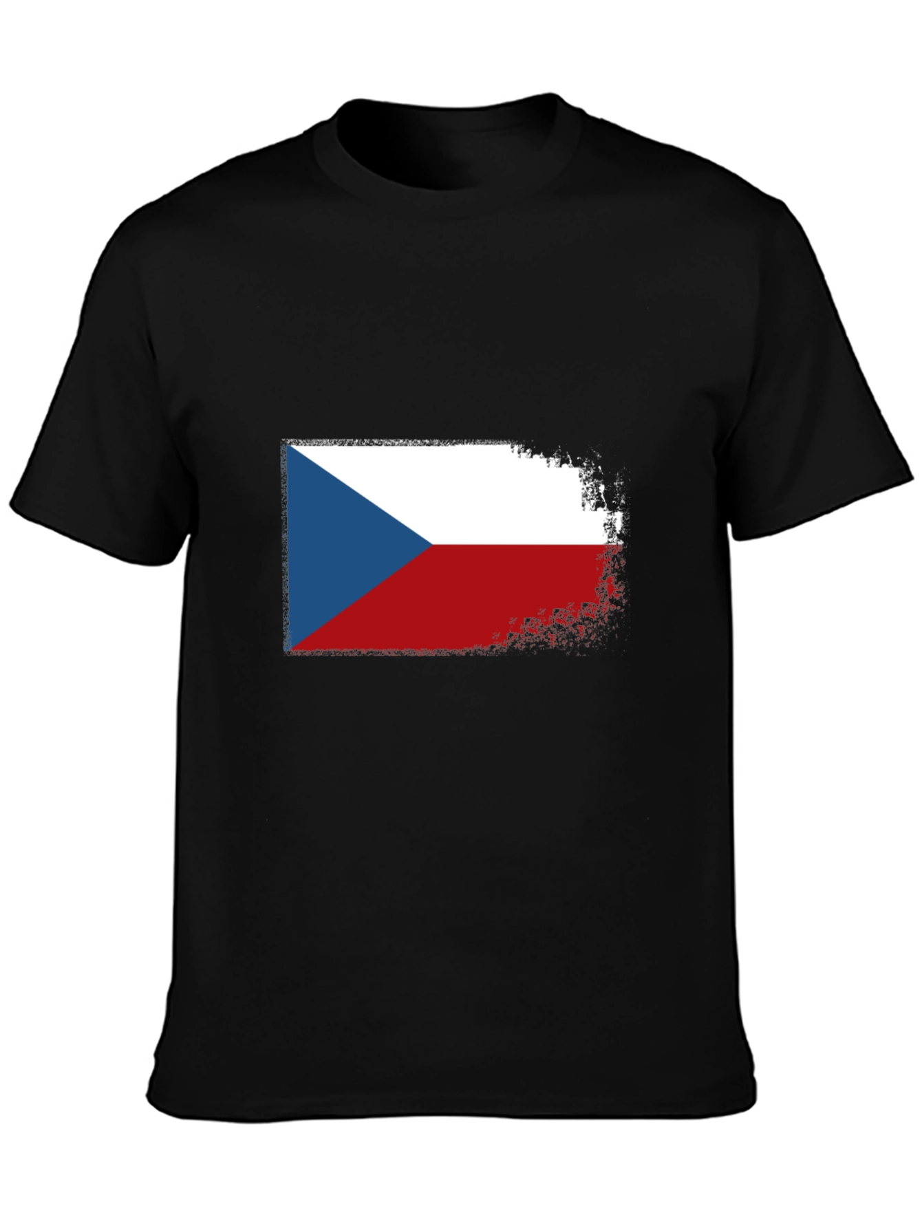 Czech Republic Flag T-Shirt - Distressed Design