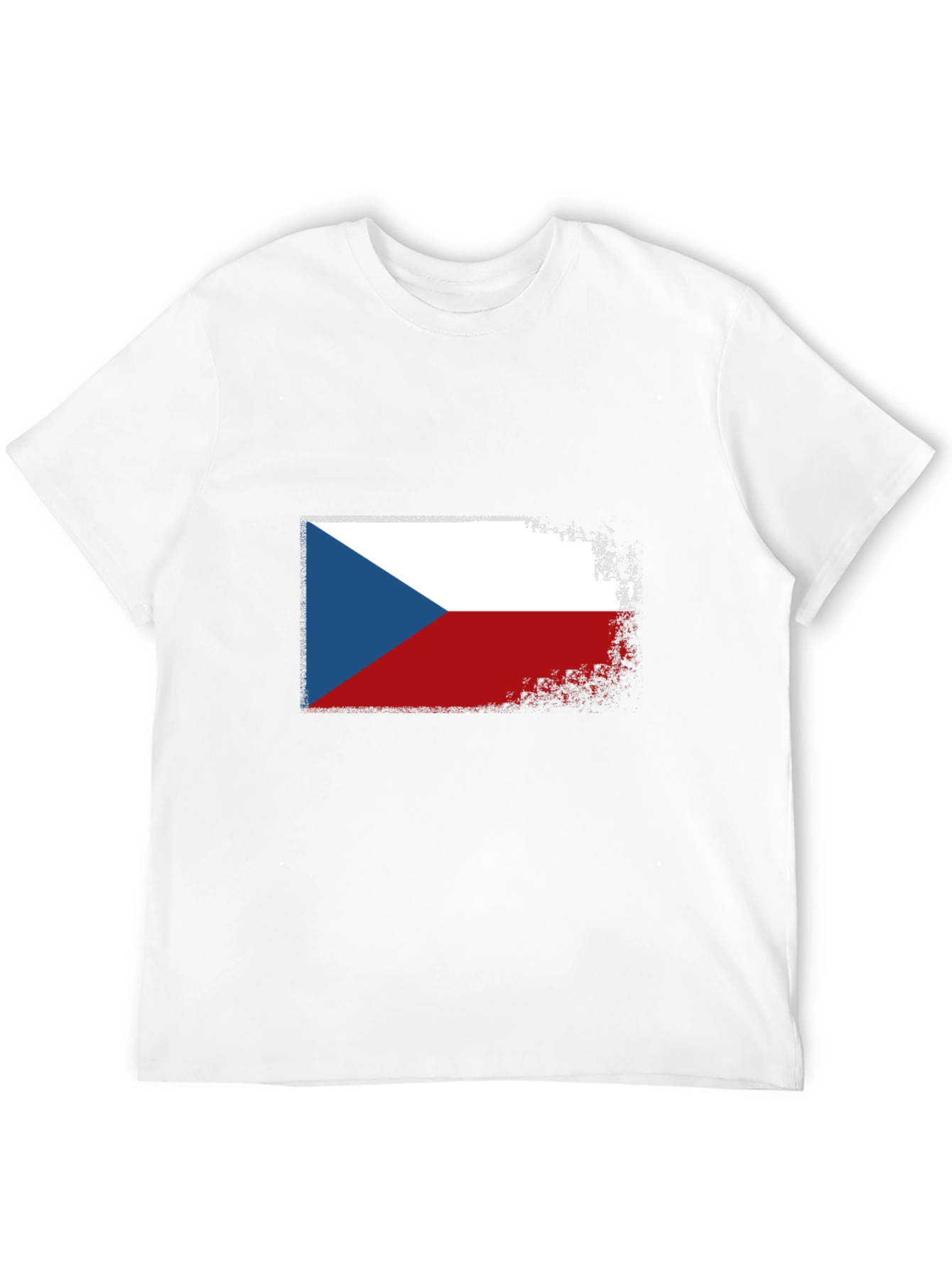 Czech Republic Flag T-Shirt - Distressed Design
