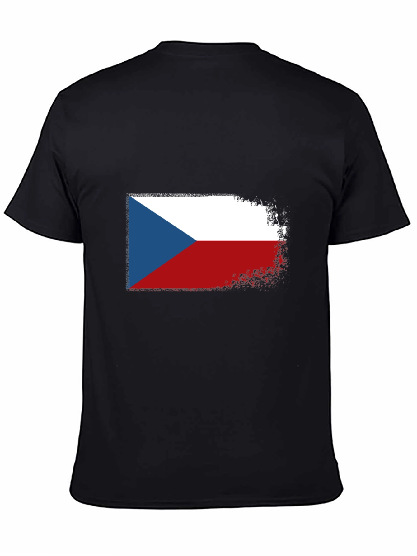 Czech Republic Flag T-Shirt - Distressed Design