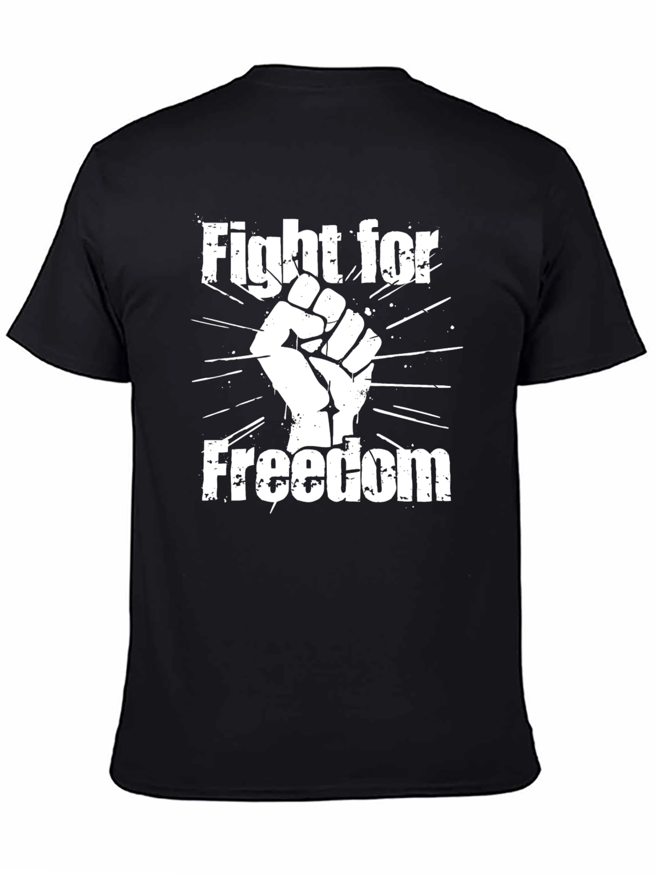 Fight for Freedom Graphic Tee - Black