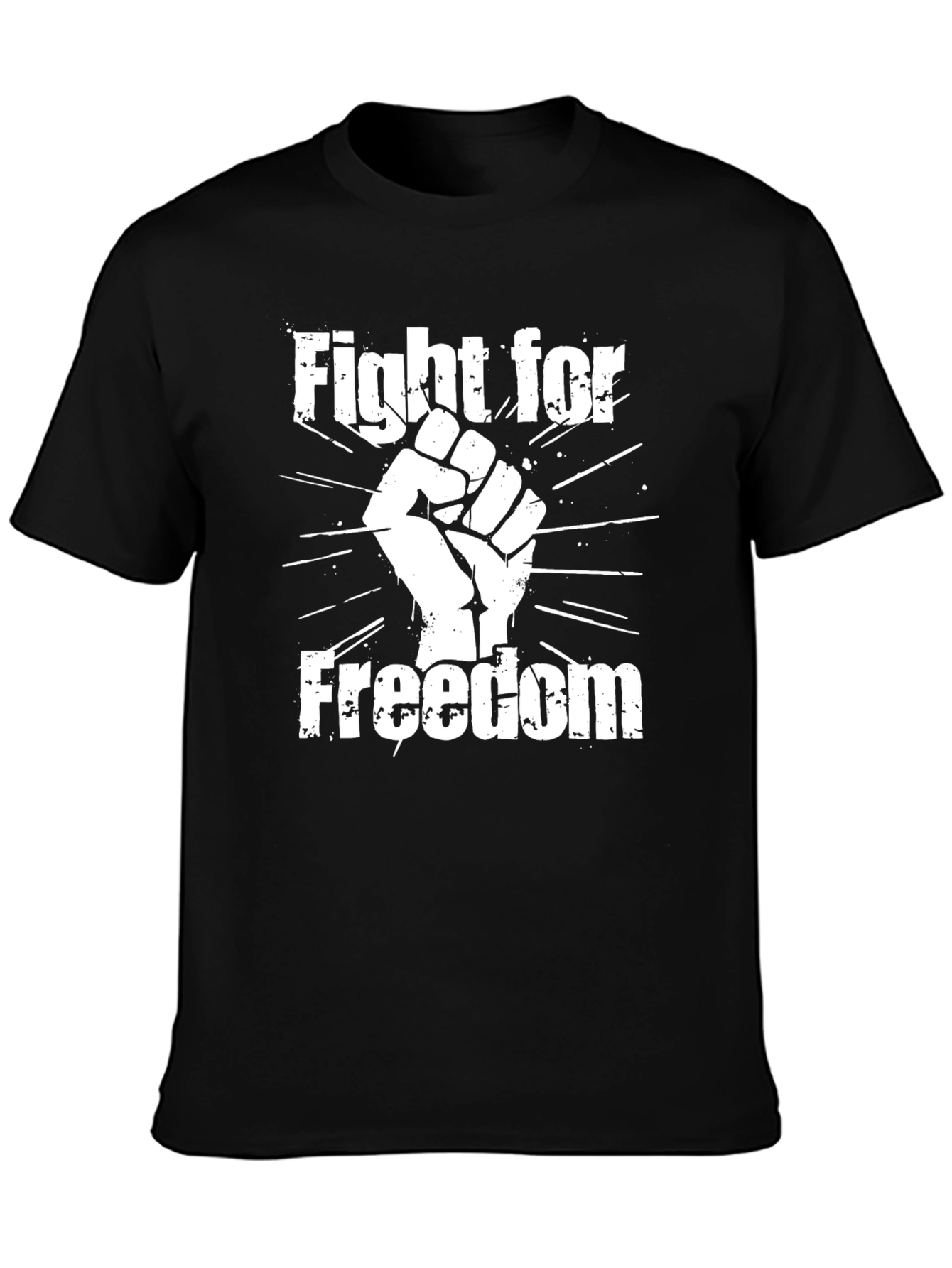 Fight for Freedom Graphic Tee - Black