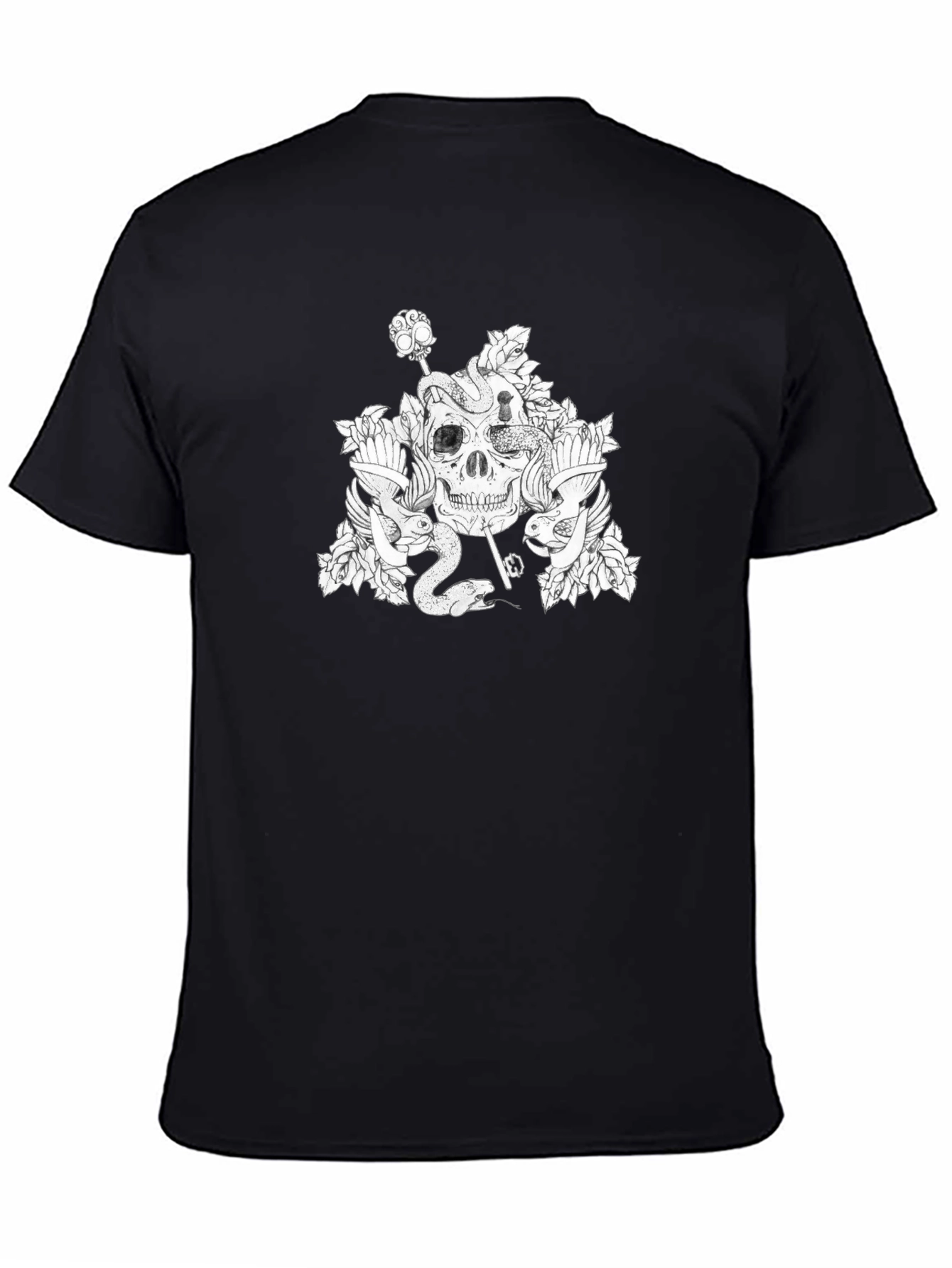 Skull Snake Graphic Tee - Unique Design