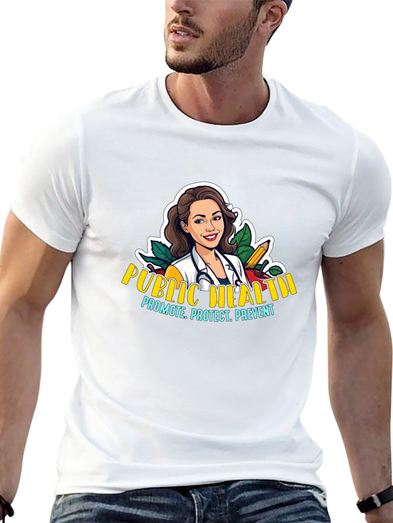 Public Health T-Shirt - Promote Protect Prevent