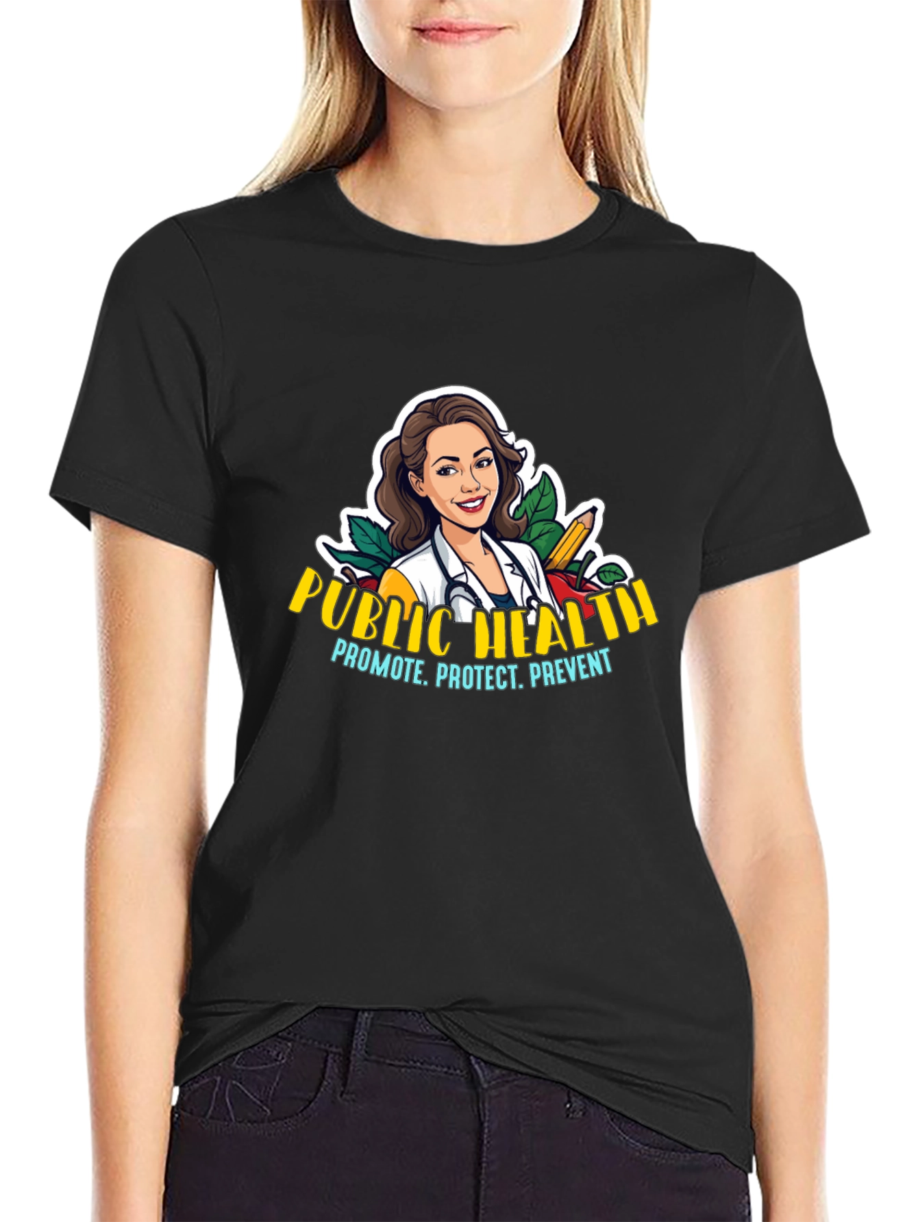 Public Health T-Shirt - Promote Protect Prevent