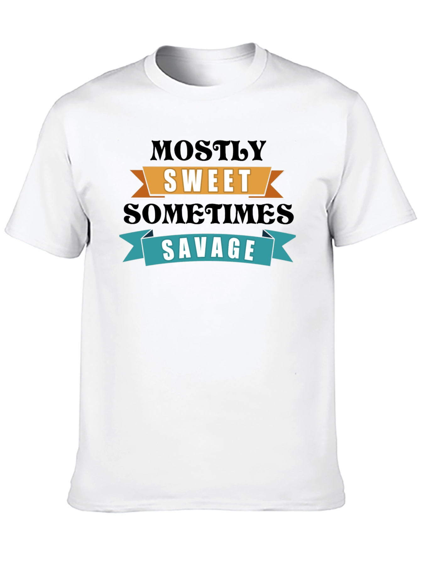 Sweet & Savage Graphic T-Shirt - Trendy Slogan Tee