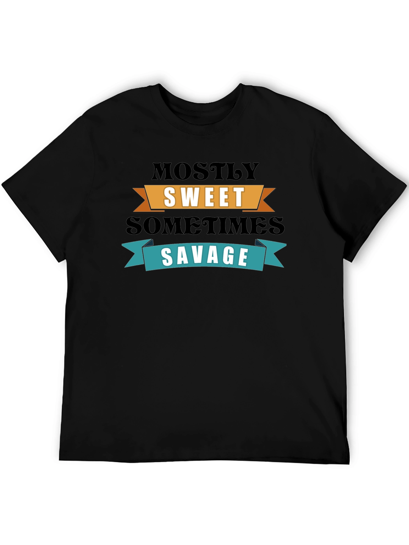 Sweet & Savage Graphic T-Shirt - Trendy Slogan Tee