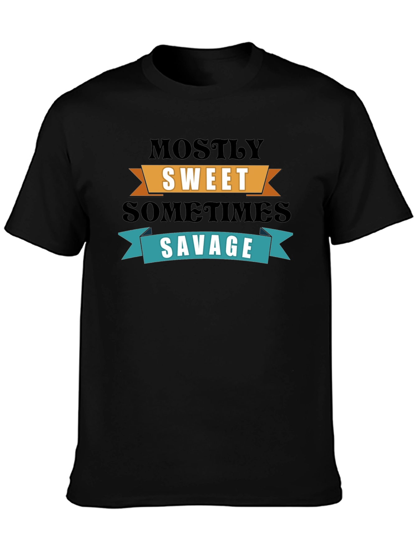Sweet & Savage Graphic T-Shirt - Trendy Slogan Tee