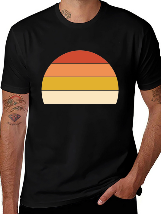 Retro Sunset Graphic T-Shirt - Short Sleeve