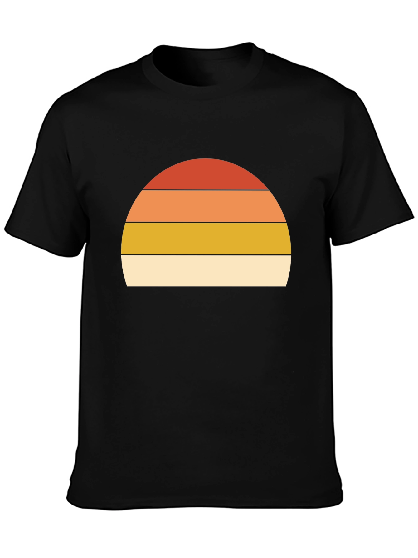 Retro Sunset Graphic T-Shirt - Short Sleeve