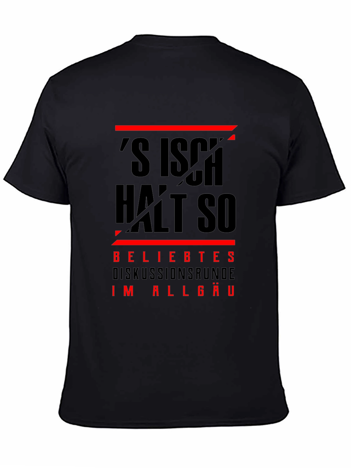 Black T-Shirt with German Slogan