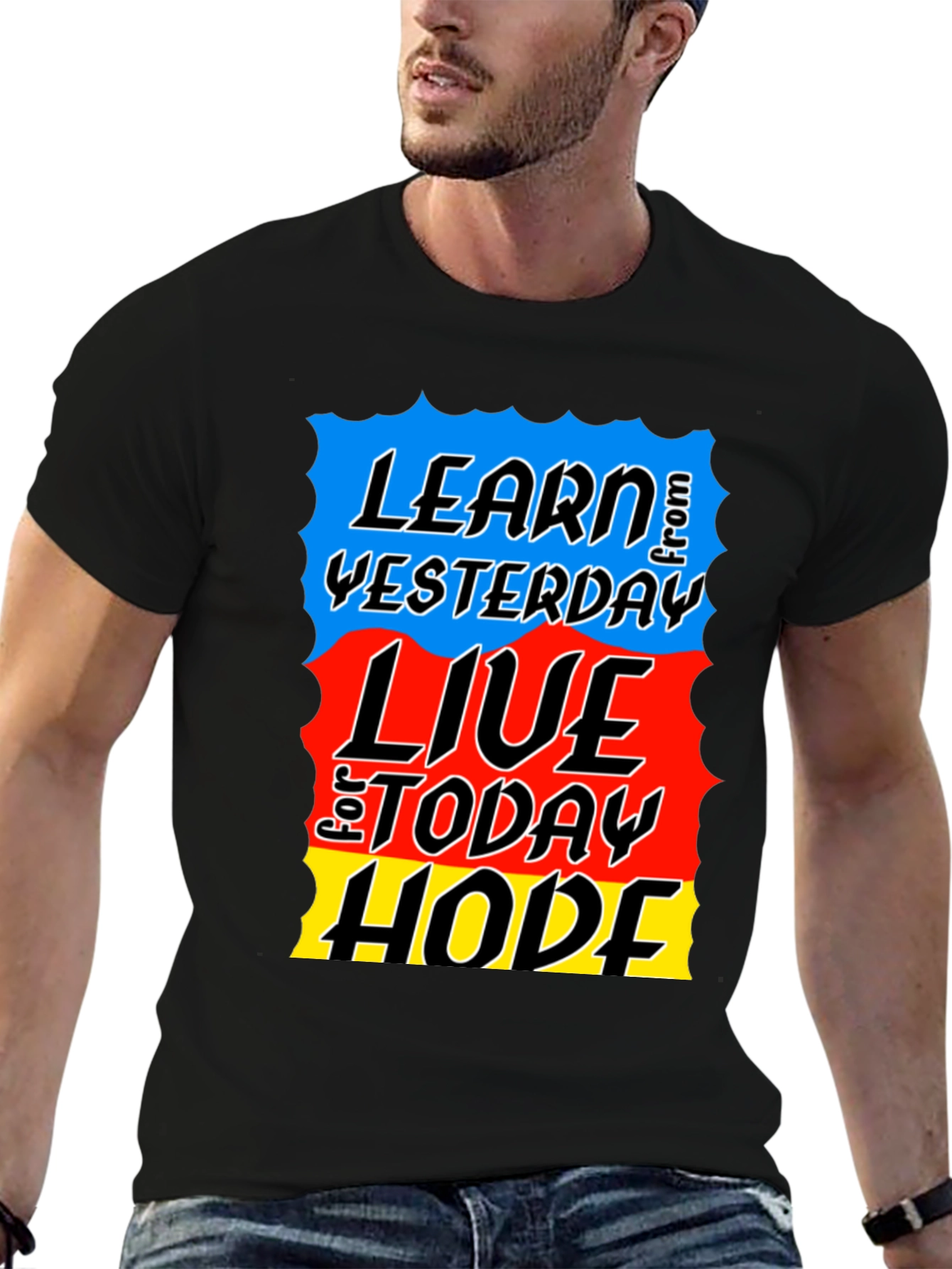 Learn Live Hope T-Shirt - Inspirational Graphic Tee