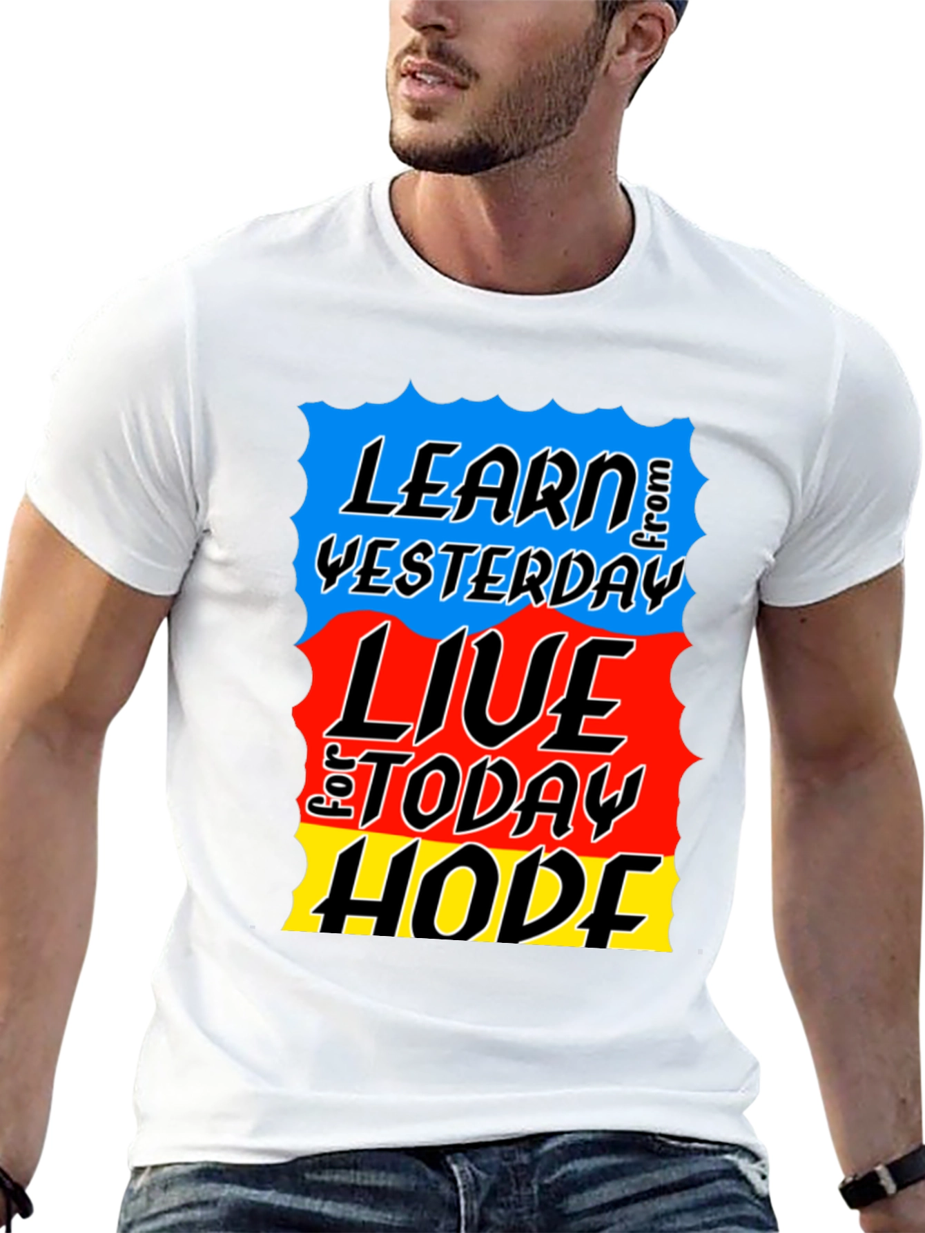Learn Live Hope T-Shirt - Inspirational Graphic Tee