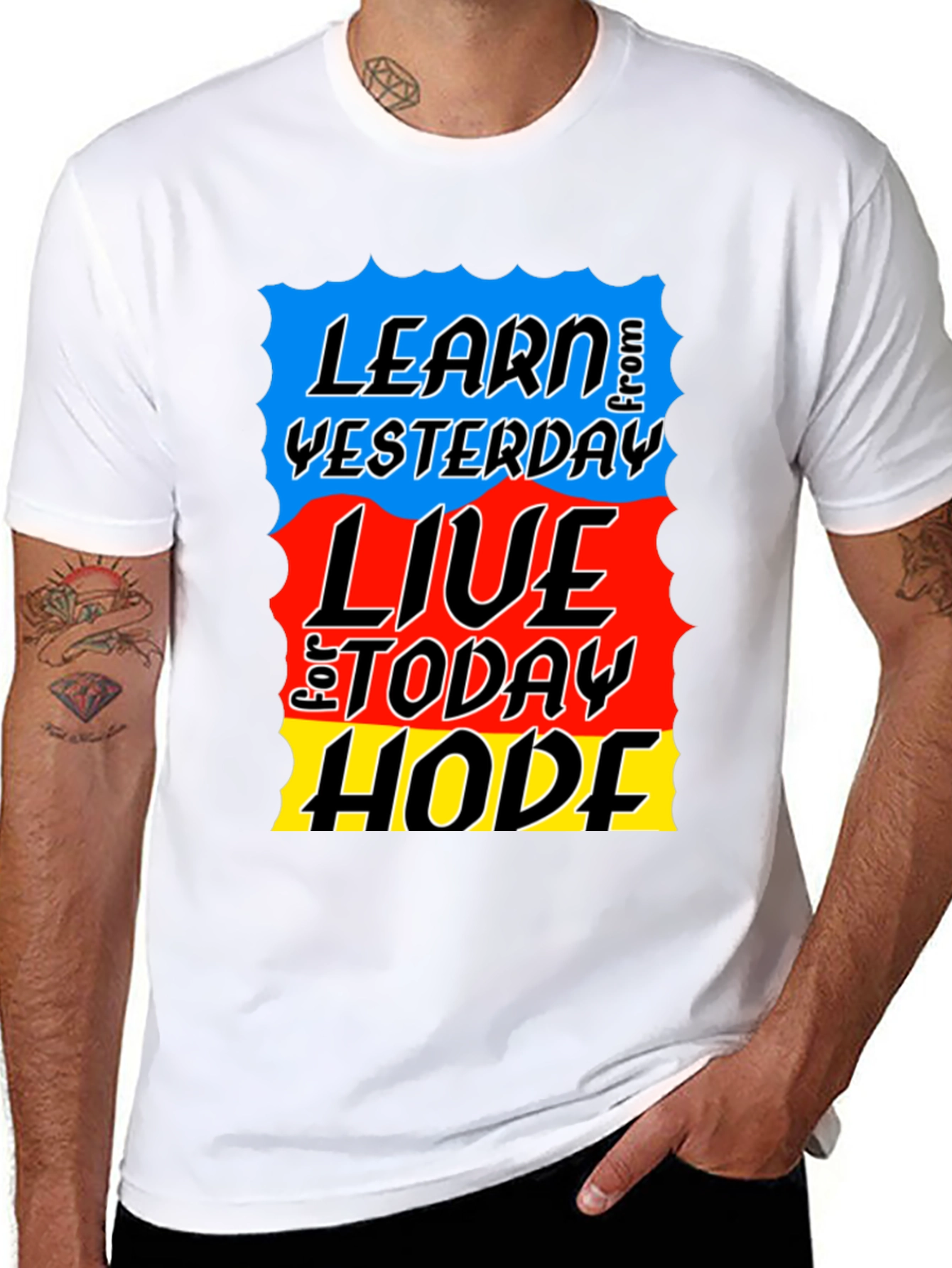 Learn Live Hope T-Shirt - Inspirational Graphic Tee