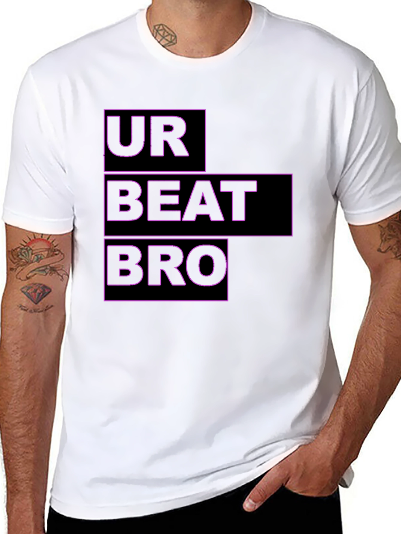 Ur Beat Bro Black Graphic Tee